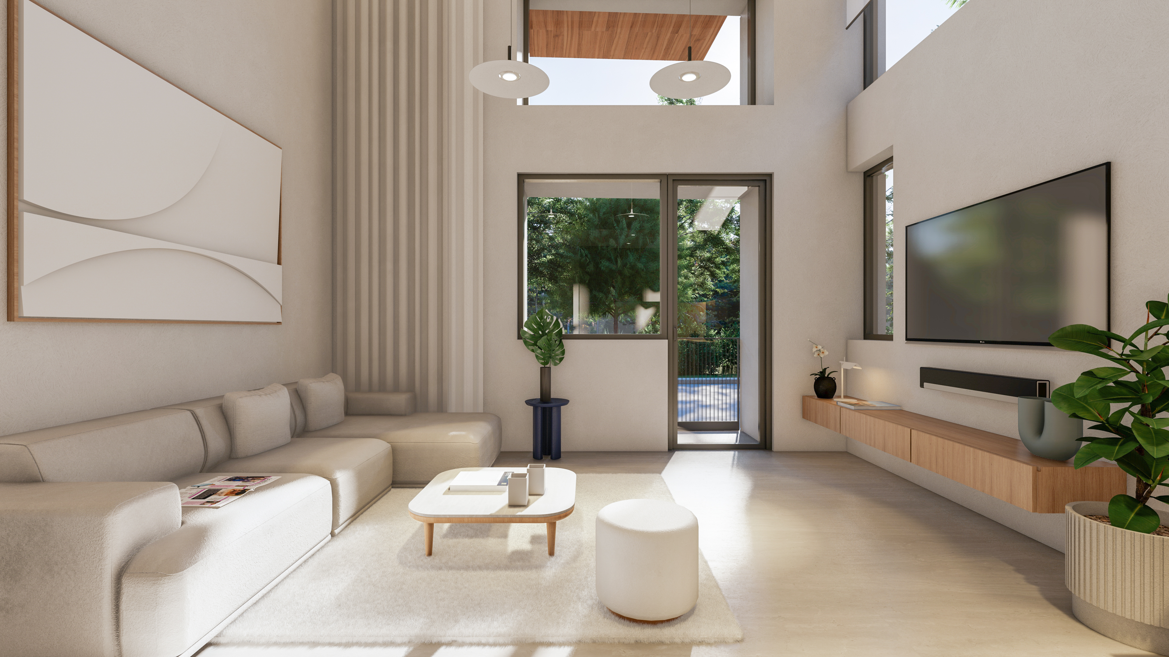 Golden Visa 48 sq.m. elevated ground floor apartment under construction