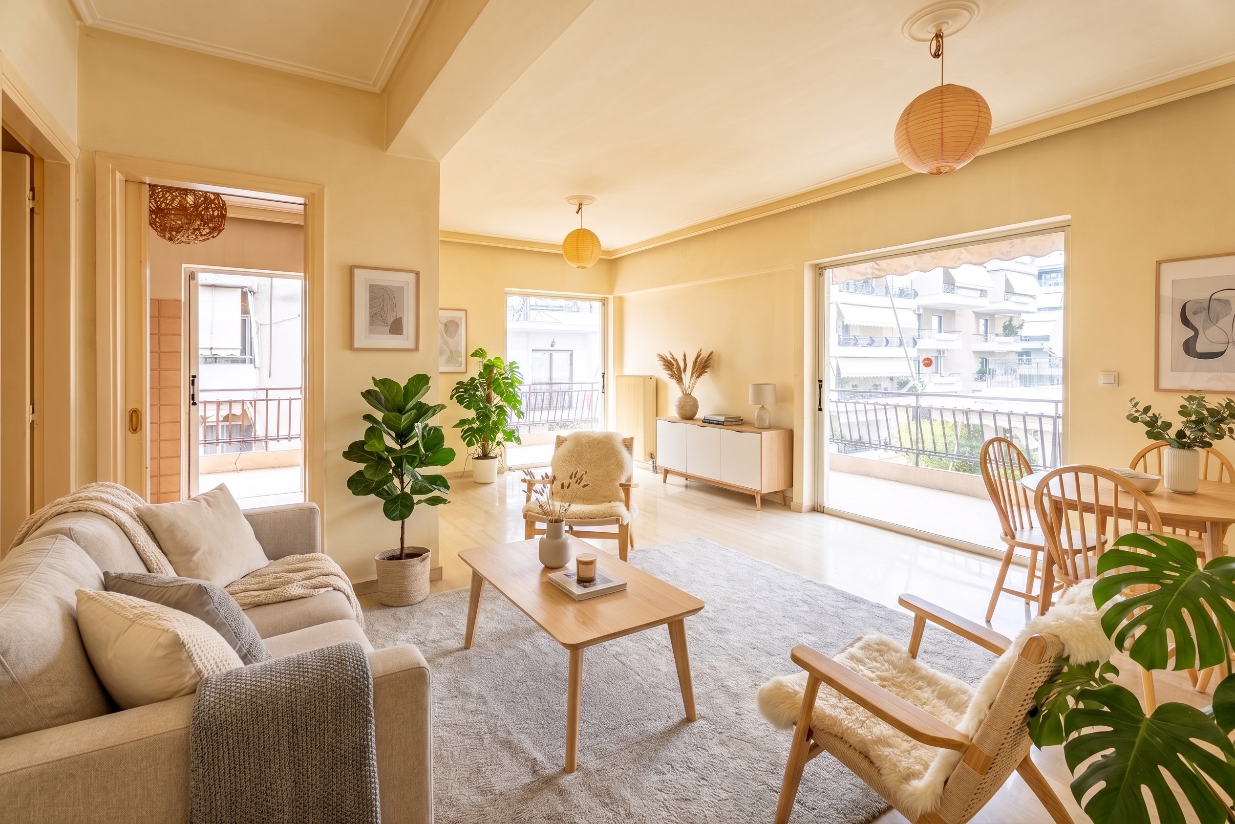 Bright 75 sq.m. apartment in Ano Nea Smyrni