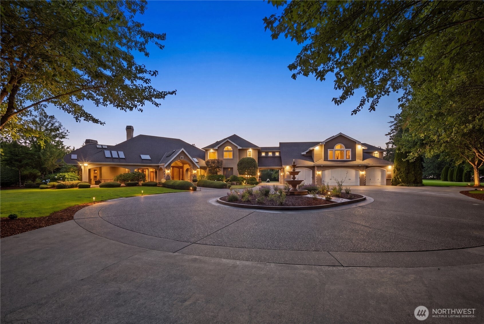 Estate living on five private gated acres