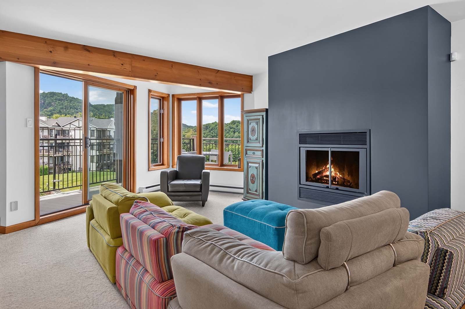View the Lake and Mountain with easy access to it all.