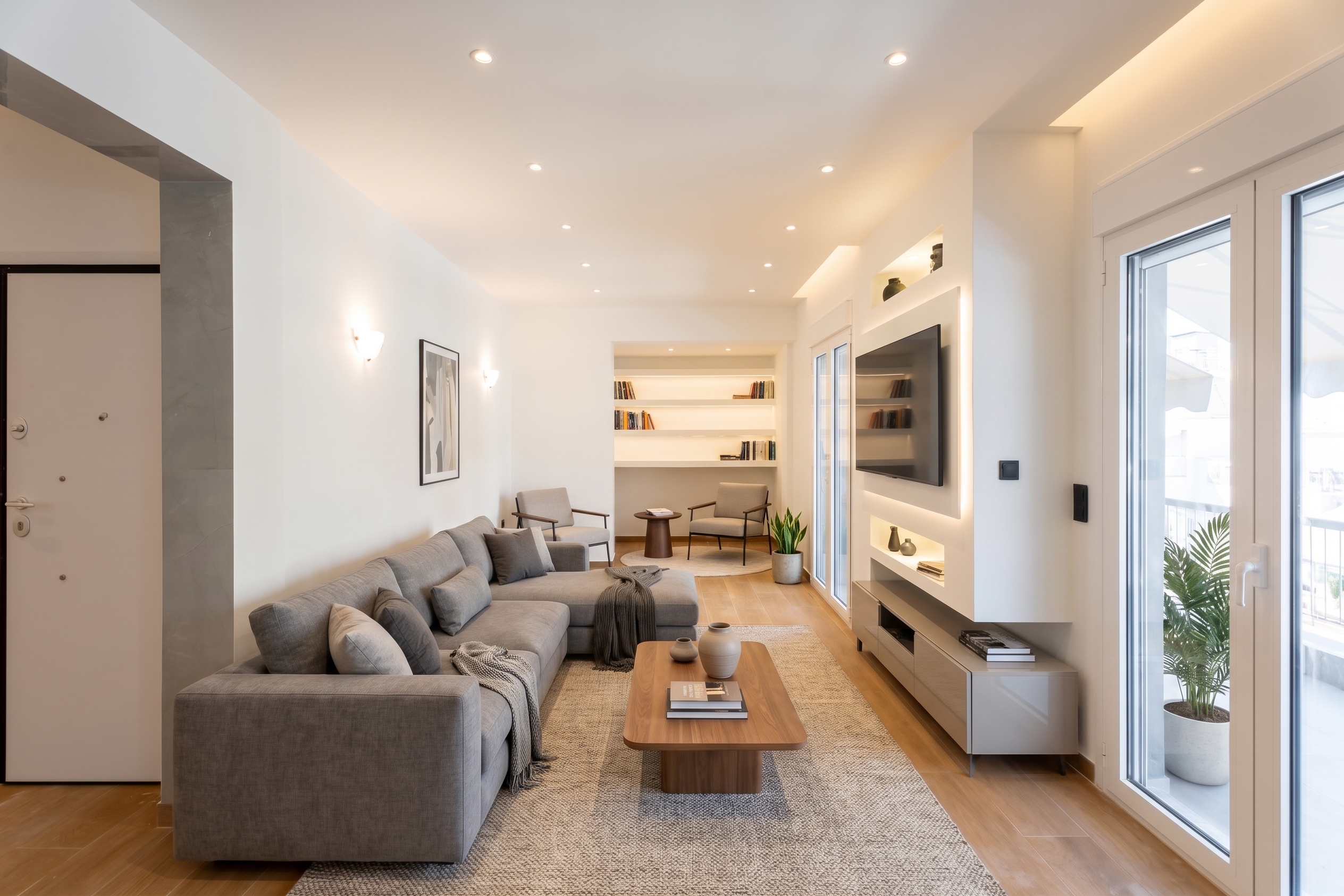 Light-filled penthouse behind Divani Caravel [AI-bewerkt]
