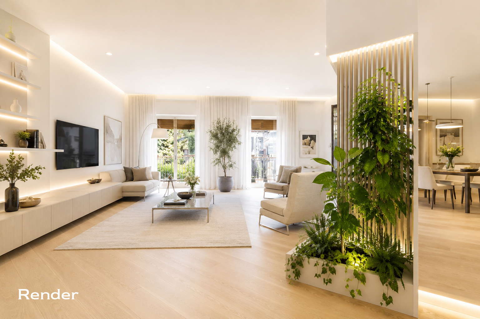 Refined elegance and spacious interiors in Via Musumeci