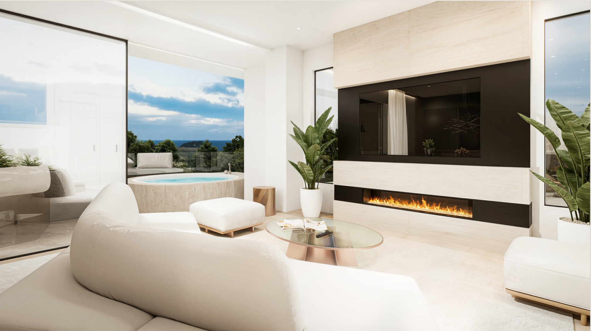 Elegant sea view maisonette penthouse