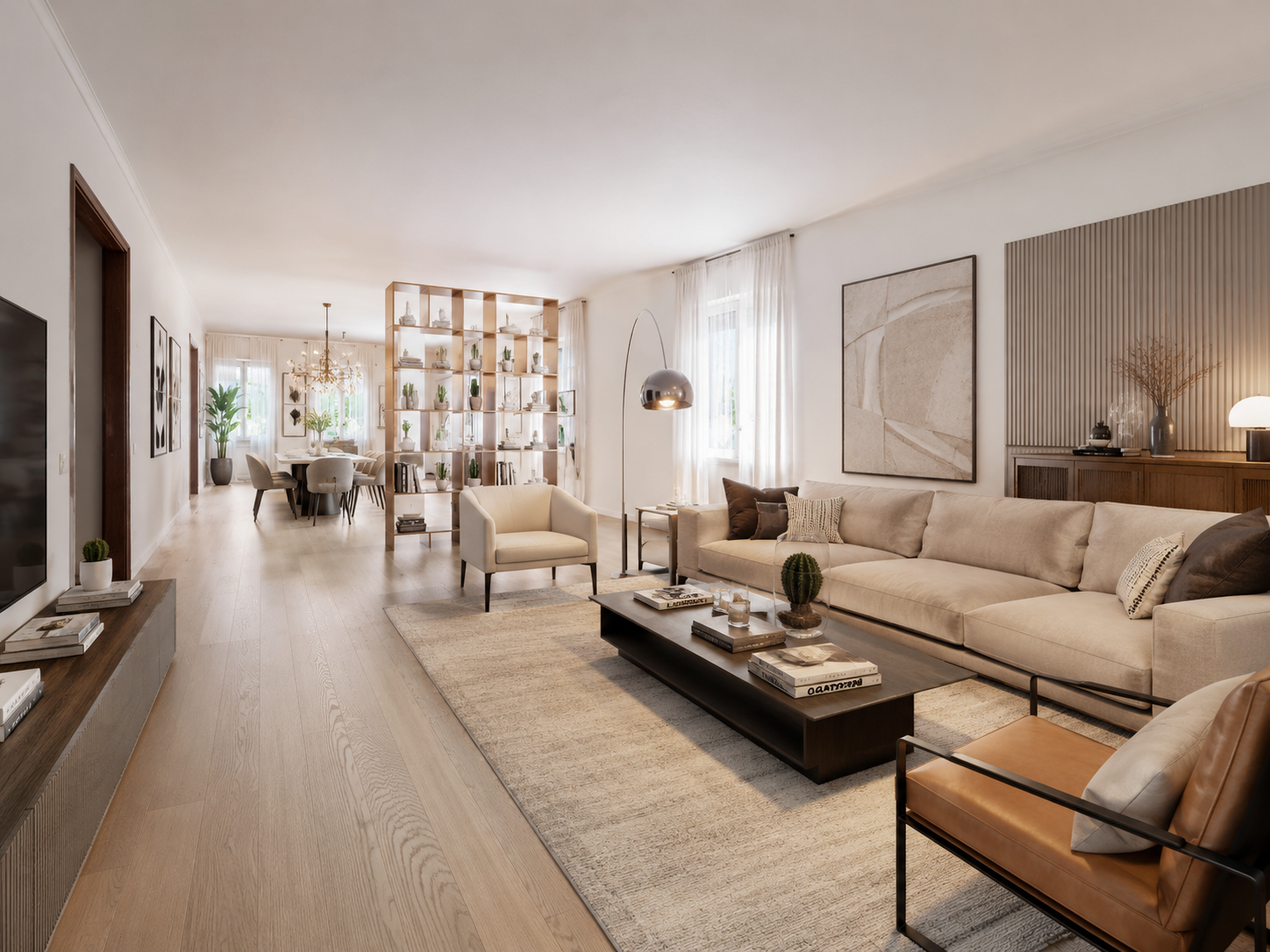 Spacious property on Burigozzo Street [AI-modified]