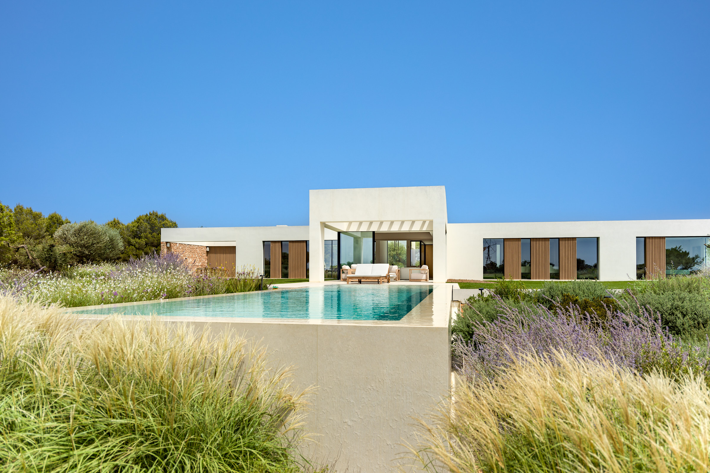 Modern mediterranean villa in the countryside