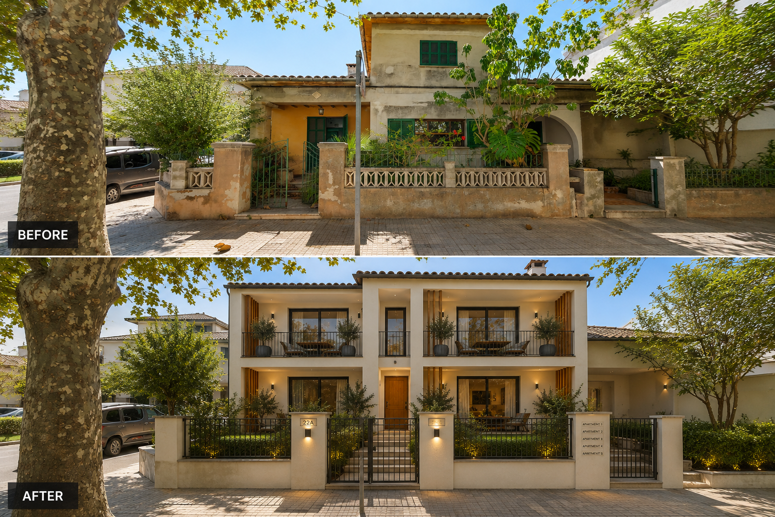 Building plot in a central location in Pollença [AI-modified]
