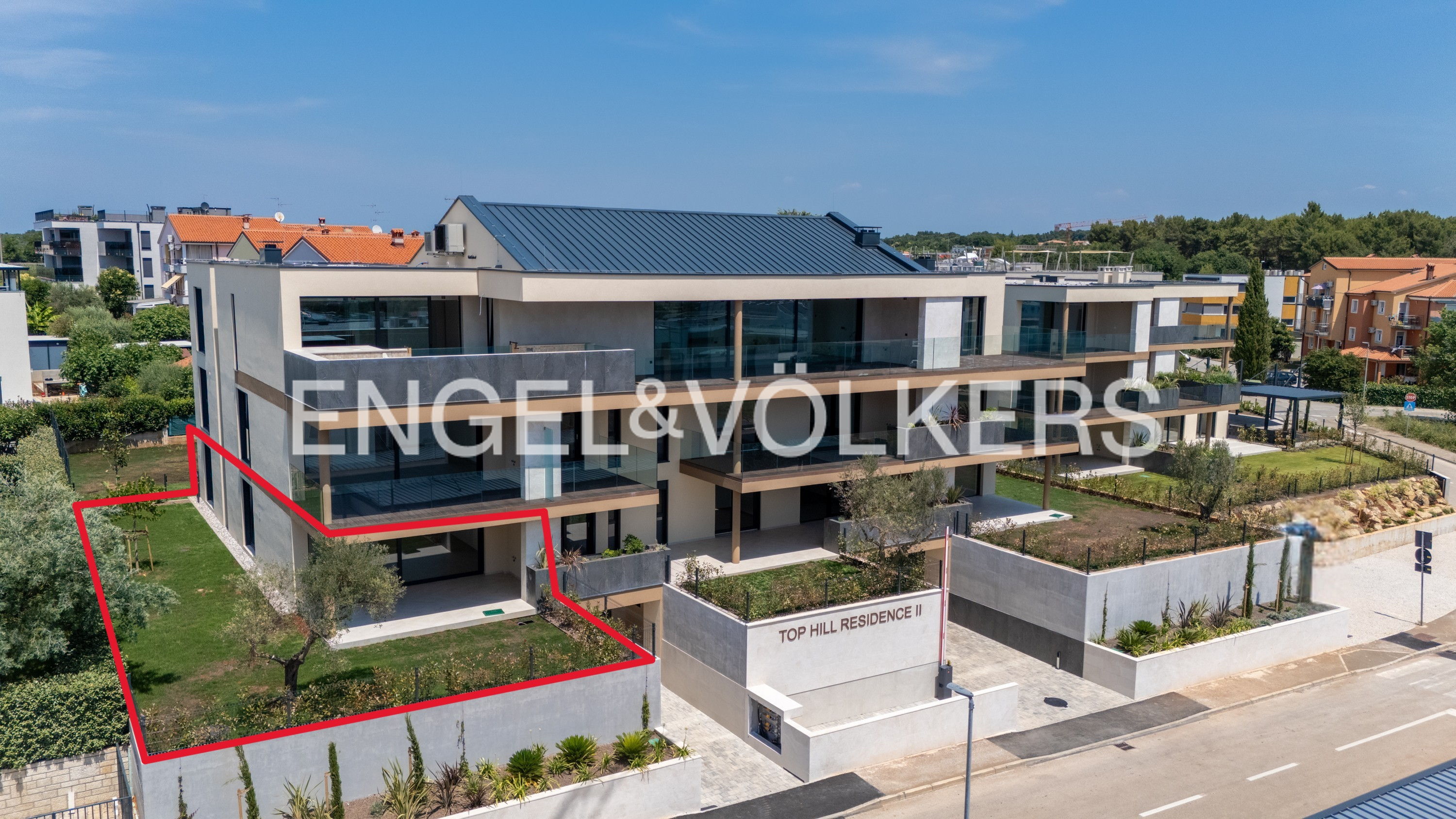 Feel-good architecture - stylish 3-room garden flat with sea view near the coast (Building A)