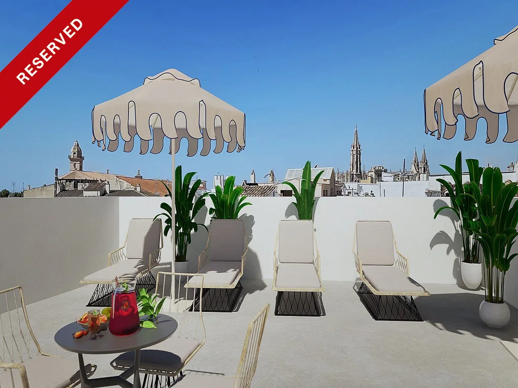 Newly built penthouse with roof terrace, parking & Lift in Palma de Mallorca, Old Town