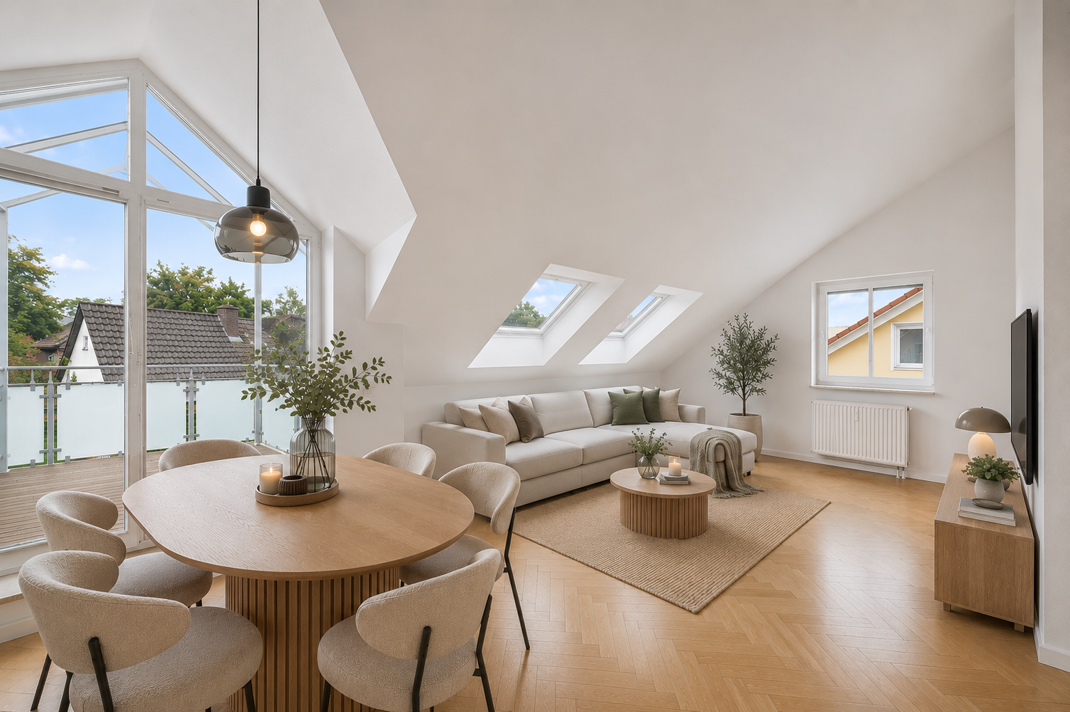 Helle Dachgeschosswohnung in ruhiger Lage