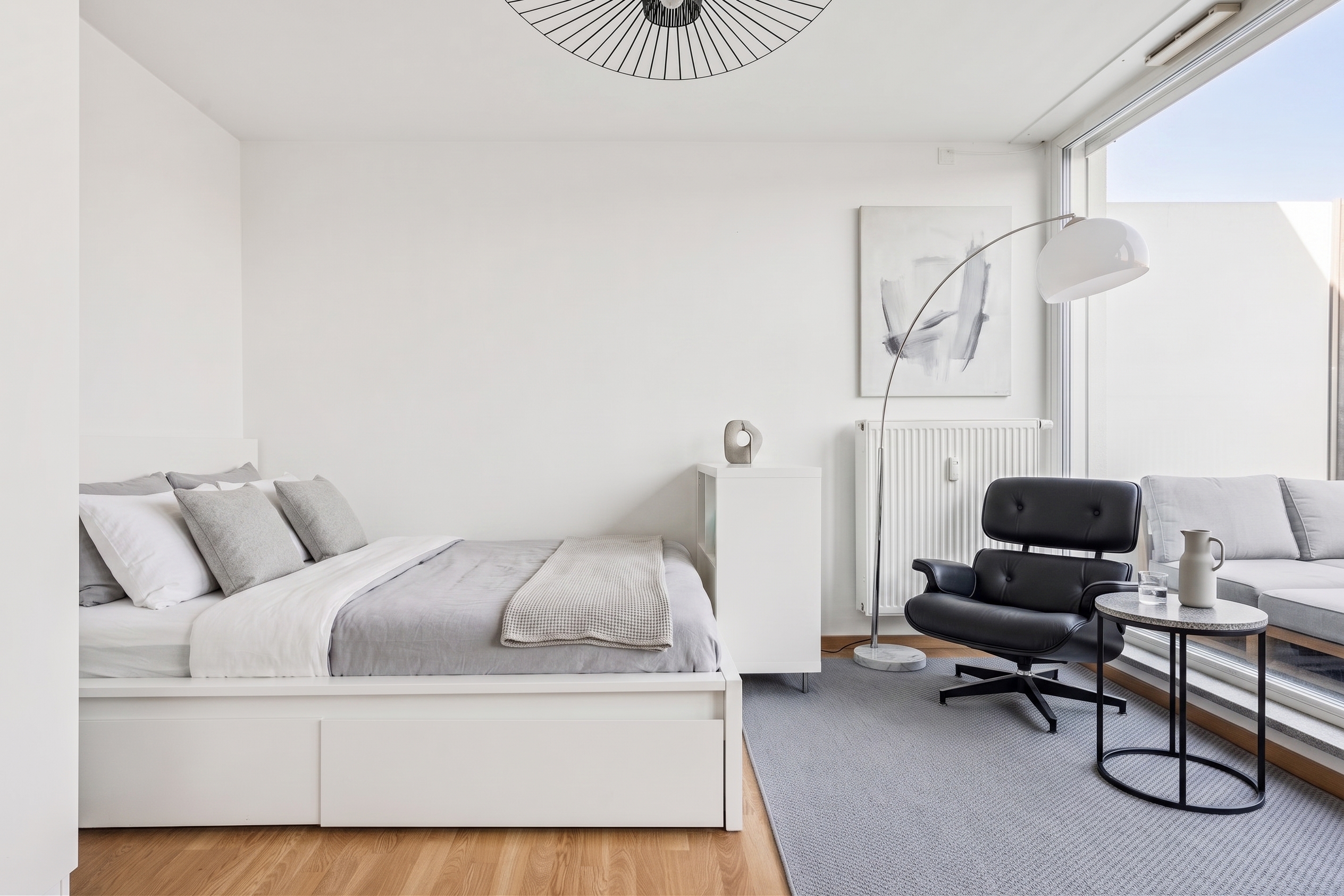 Stylish 1-room apartment in Schwabing-Freimann (Studio M) with rooftop terrace