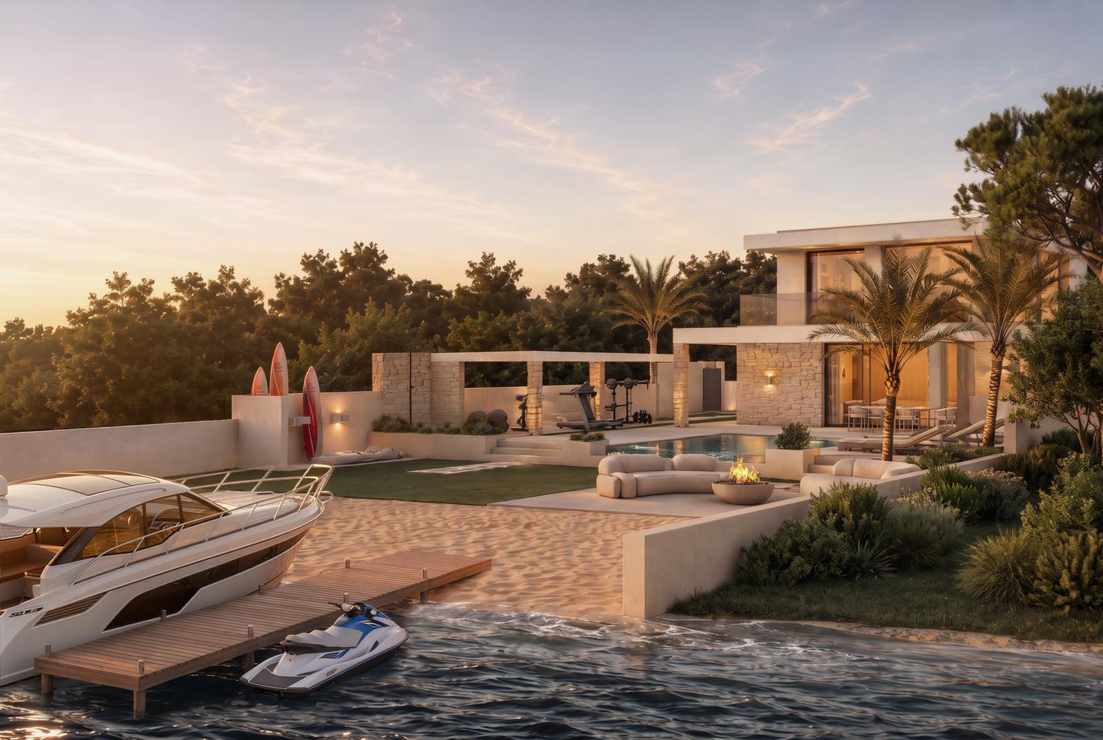 Exceptional beachfront villa with private pool, South Corfu