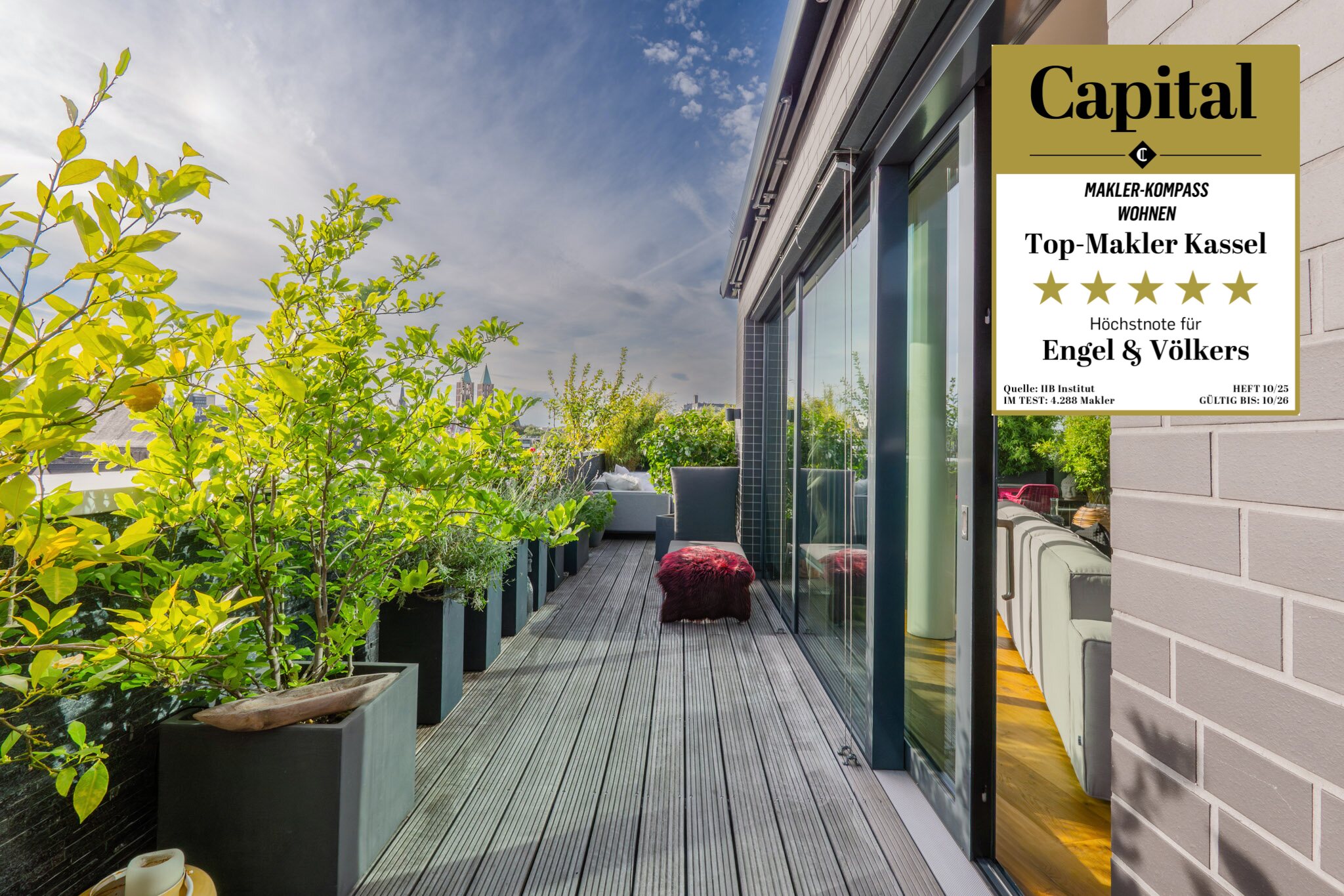 Penthouse der Extraklasse direkt an der Fulda mit Panorama über die Stadt Kassel!