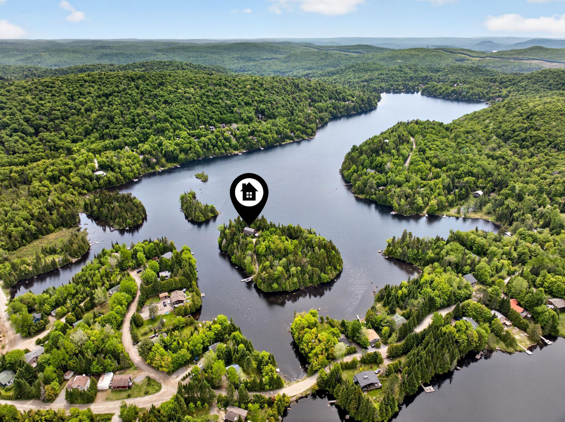 PRIVATE ISLAND !!!  Waterfront property on Lac du Coeur