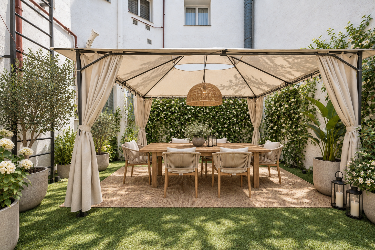 Designer apartment with private patio in Pacífico