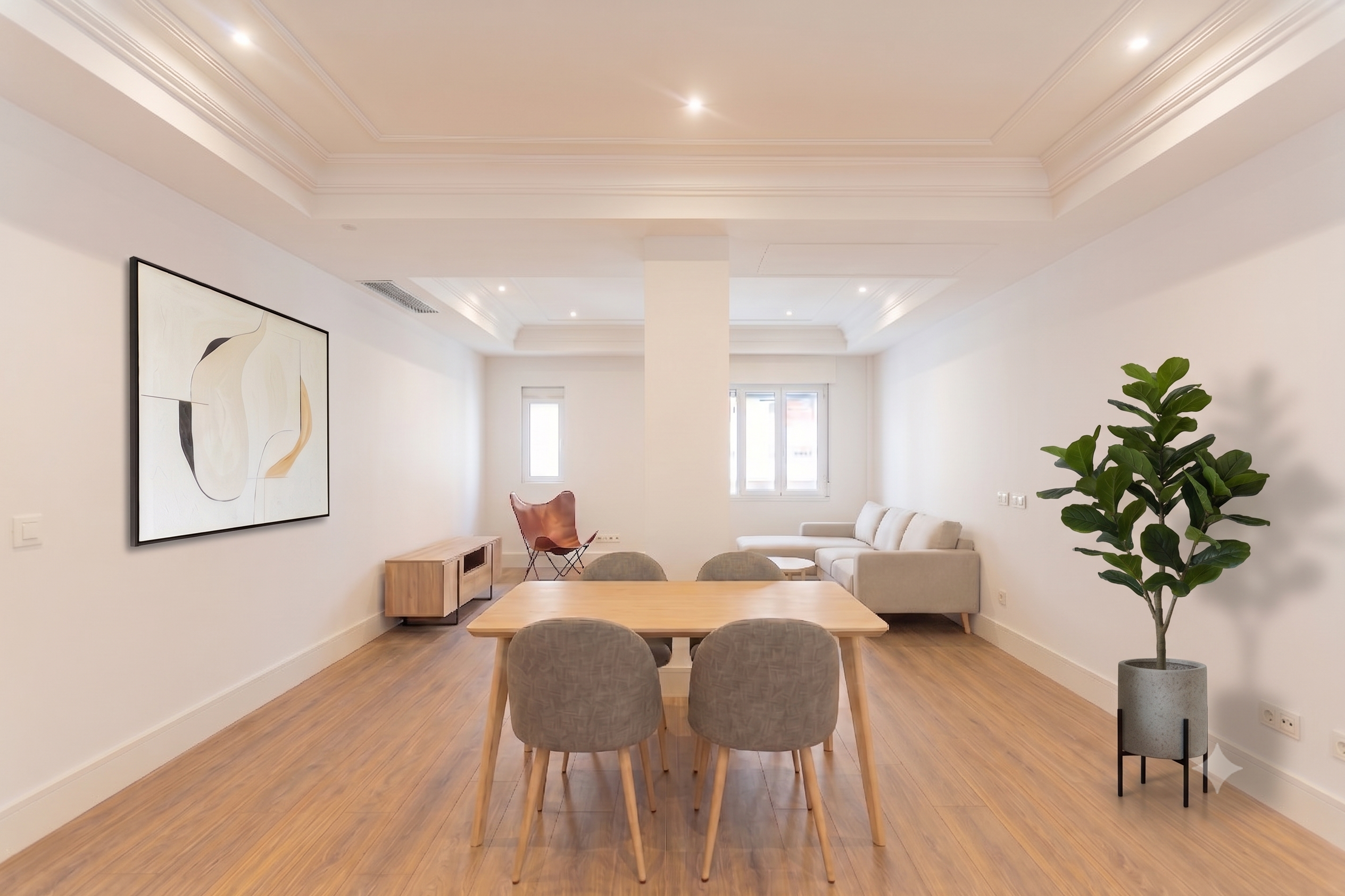 Luxury in Argüelles, Exterior flat with Gym and interior pool