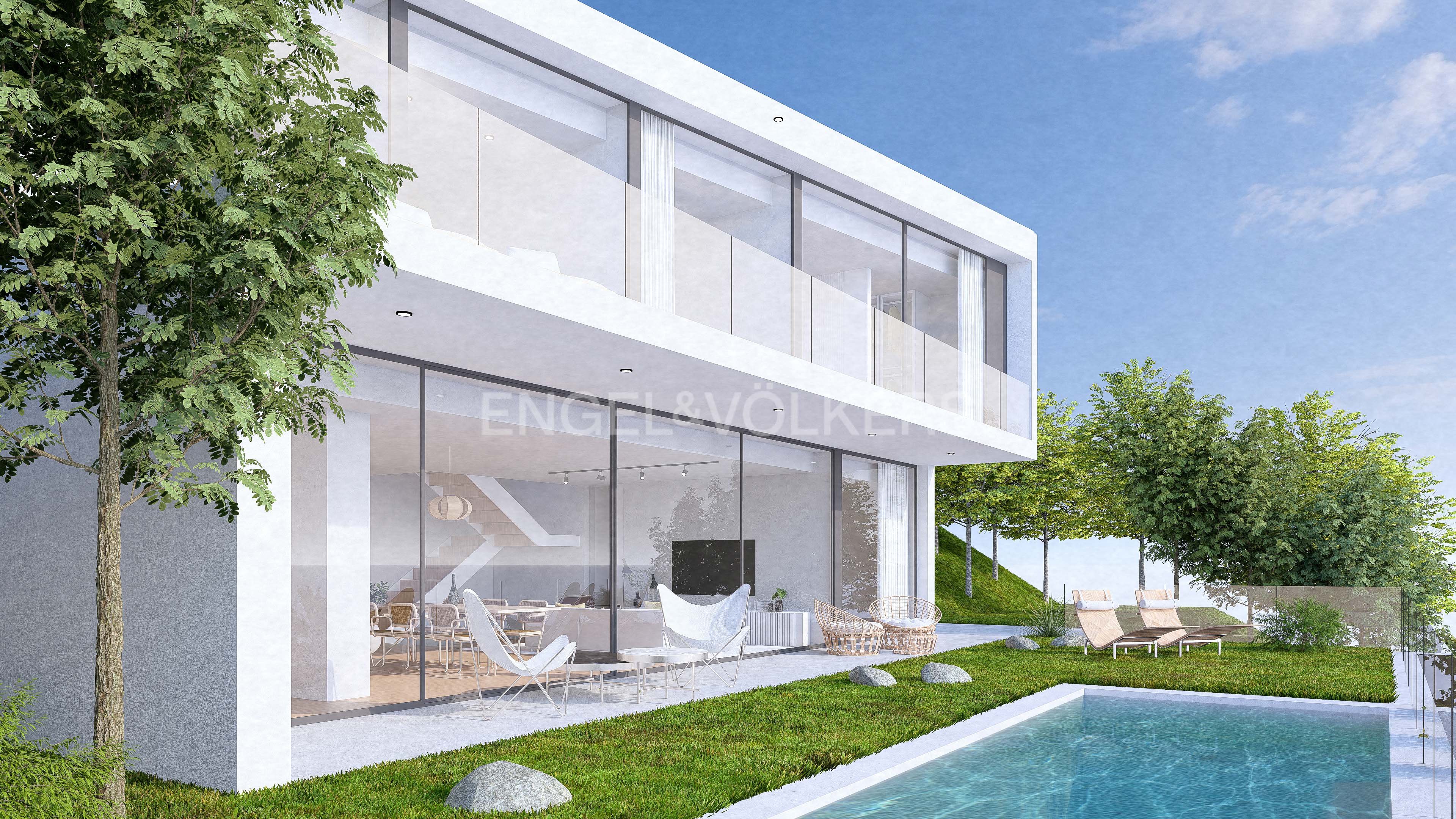 New single-family home with sea views