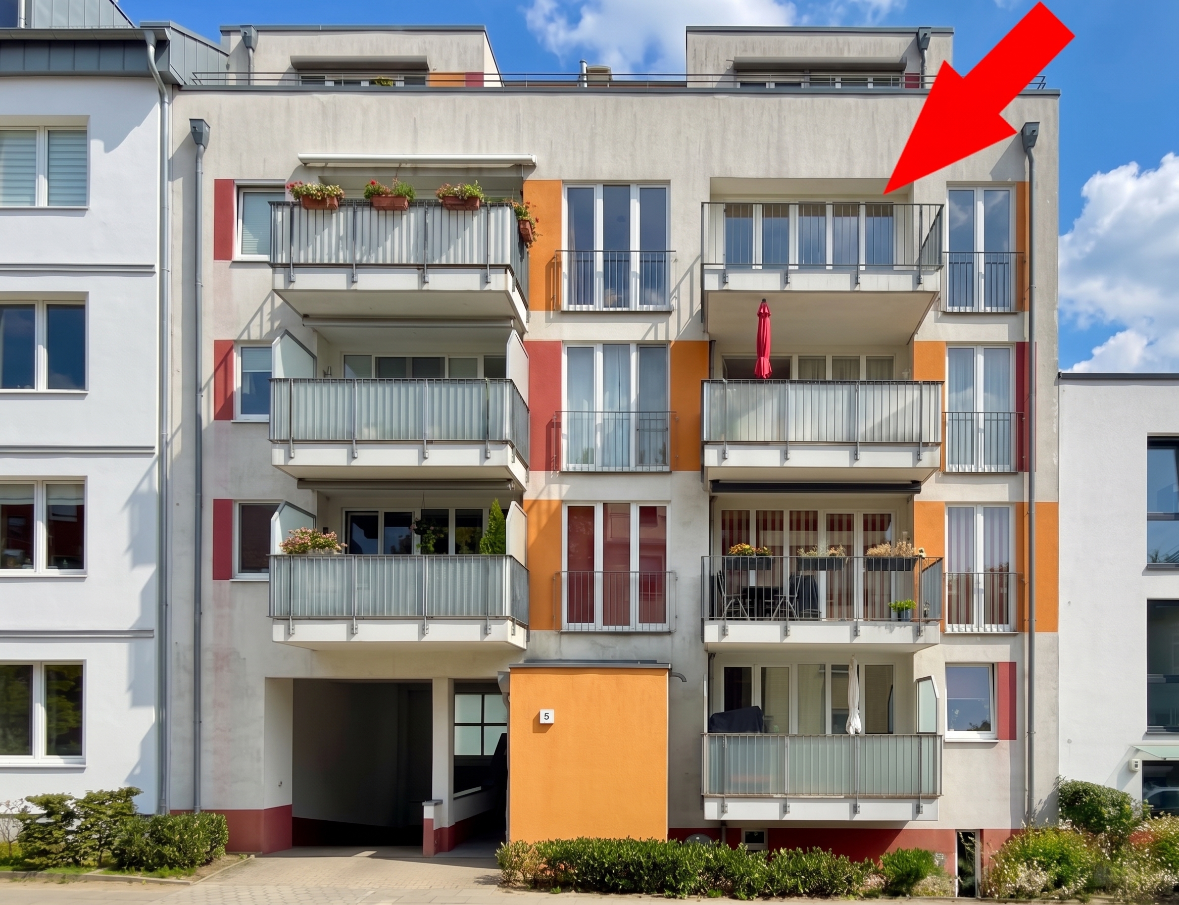 Helle, barrierefreie 3-Zimmer-Wohnung mit Fahrstuhl und Balkon [AI-modified]