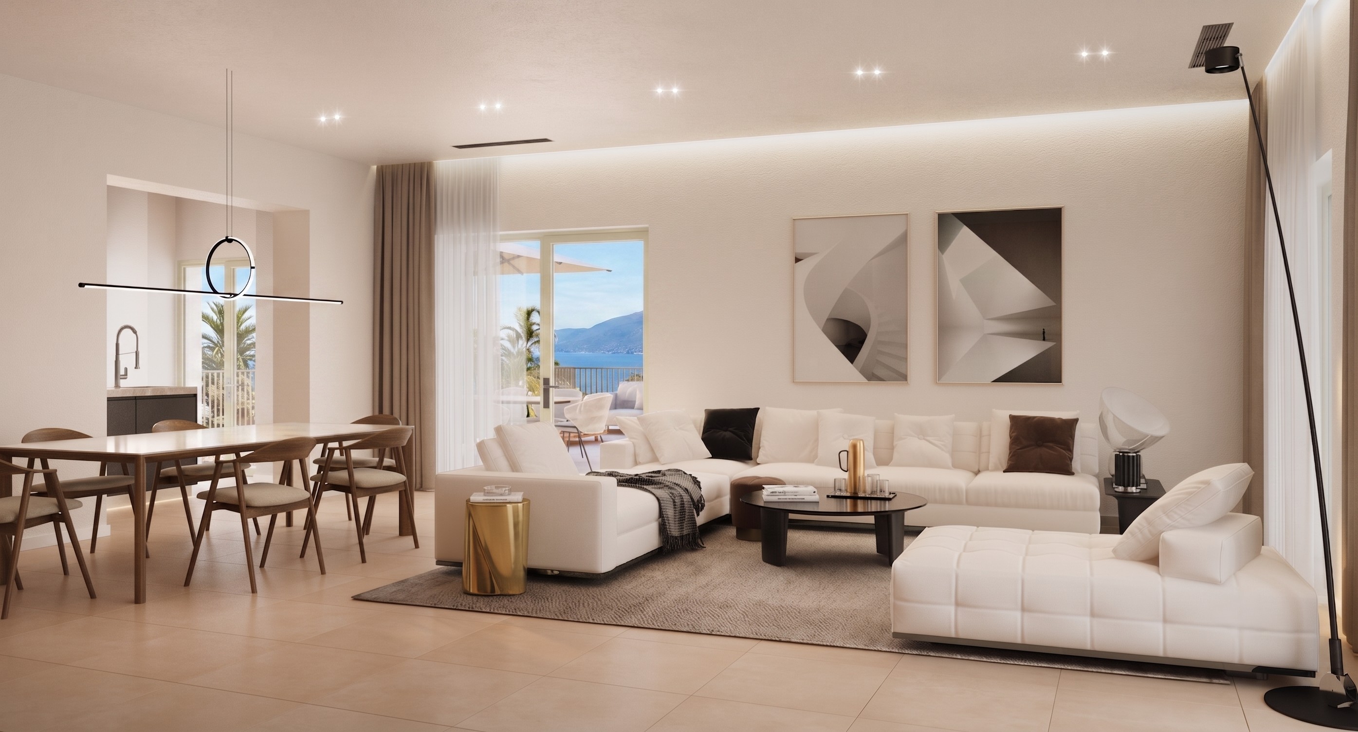 Penthouse in historischer Villa mit Pool und Park