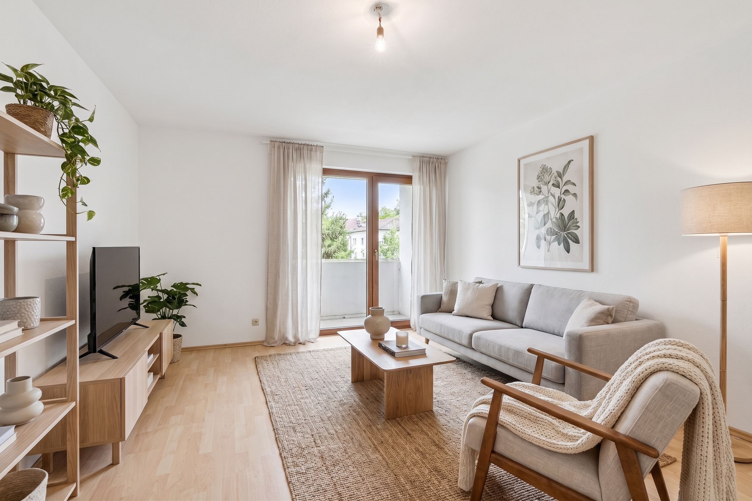 Vacant two-room apartment with loggia and plenty of design freedom near the city center & Taunus
