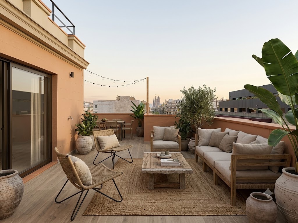 Exclusivo ático con terrazas privadas en Eixample Dret