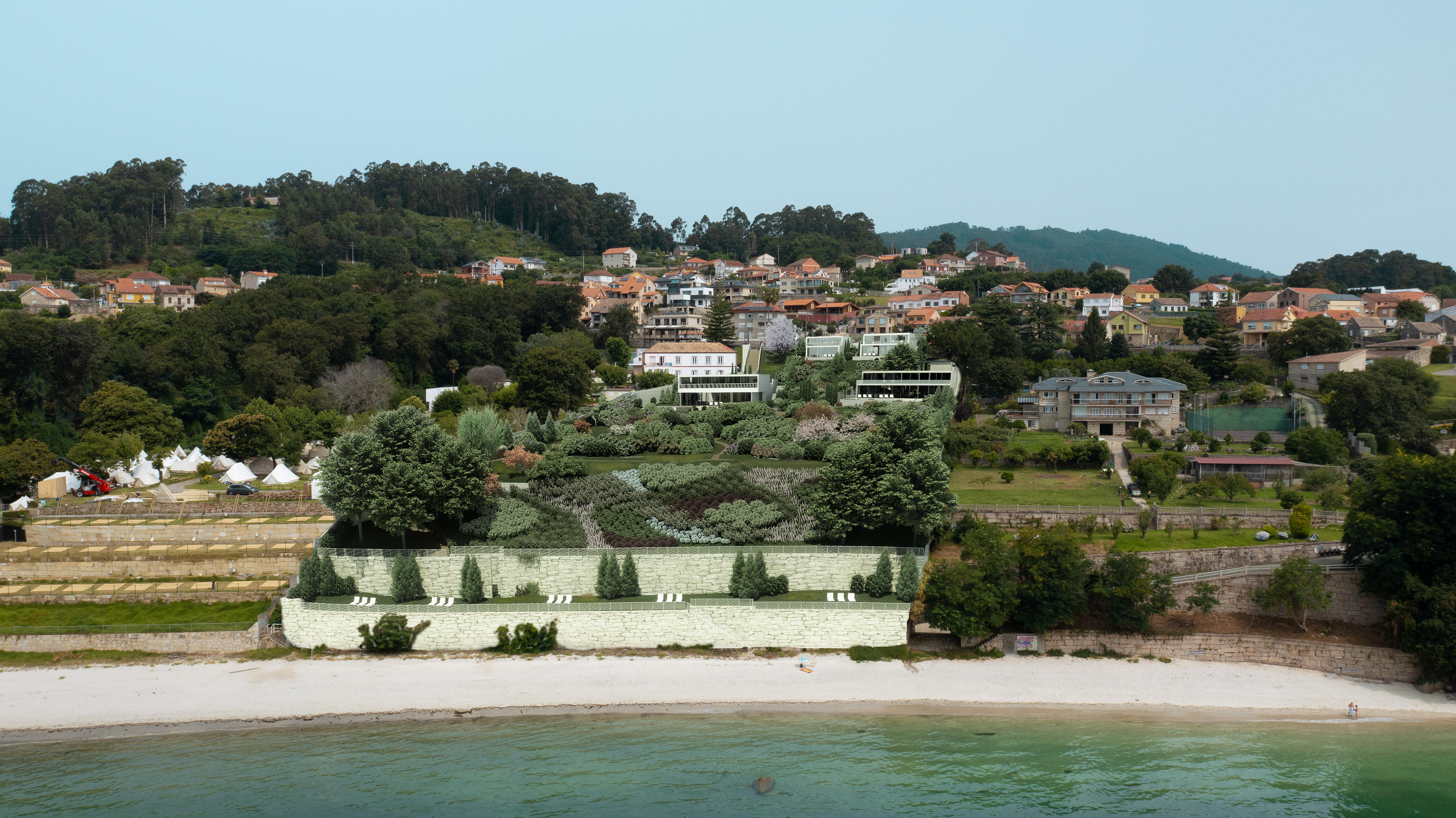 Parcela con licencia con vistas a la ría de Vigo