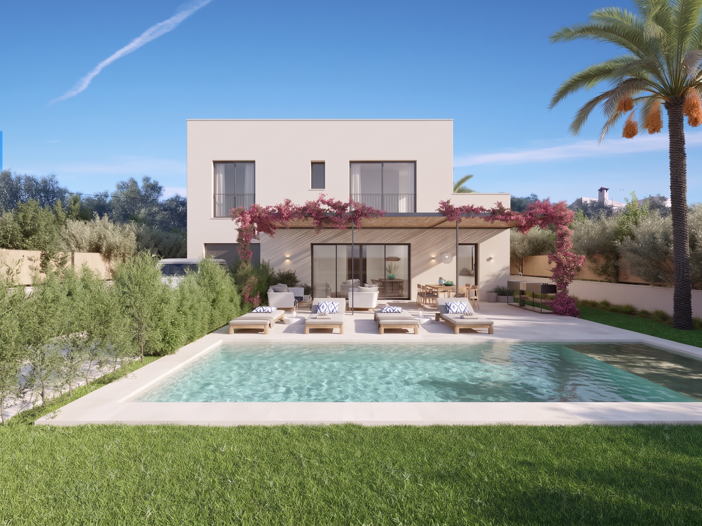 Moderna villa pareada de obra nueva en Bahia Grande
