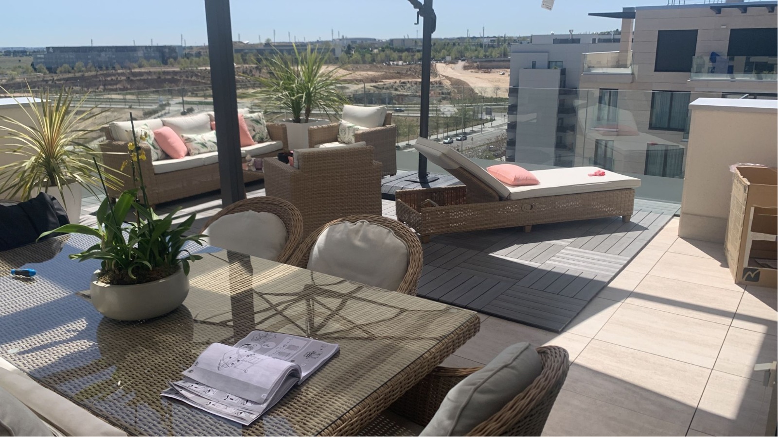 Luxury penthouse with large wraparound terrace and premium shared amenities in Valdebebas