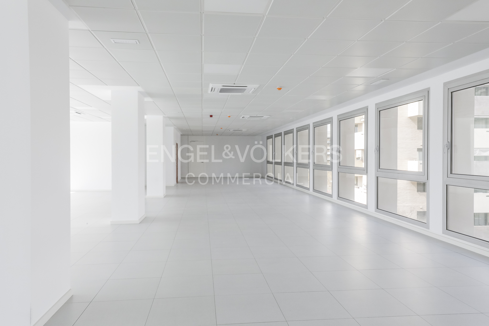 Oficinas con terraza, gym, salas comunes y mucha luz