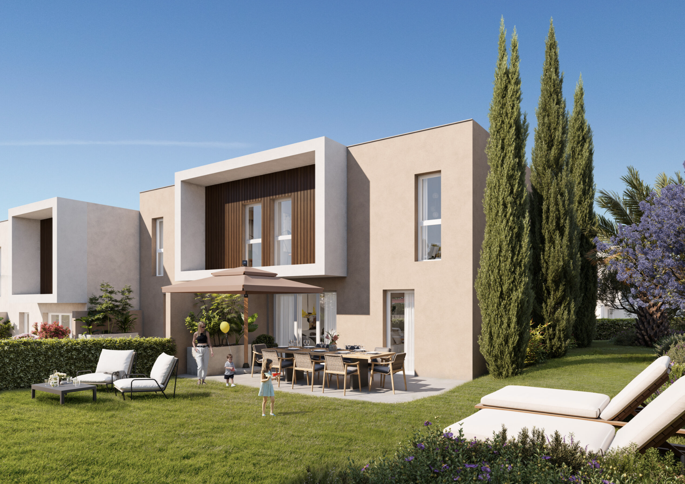 Neues Haus mit Garten nahe dem Stadtzentrum von Fréjus