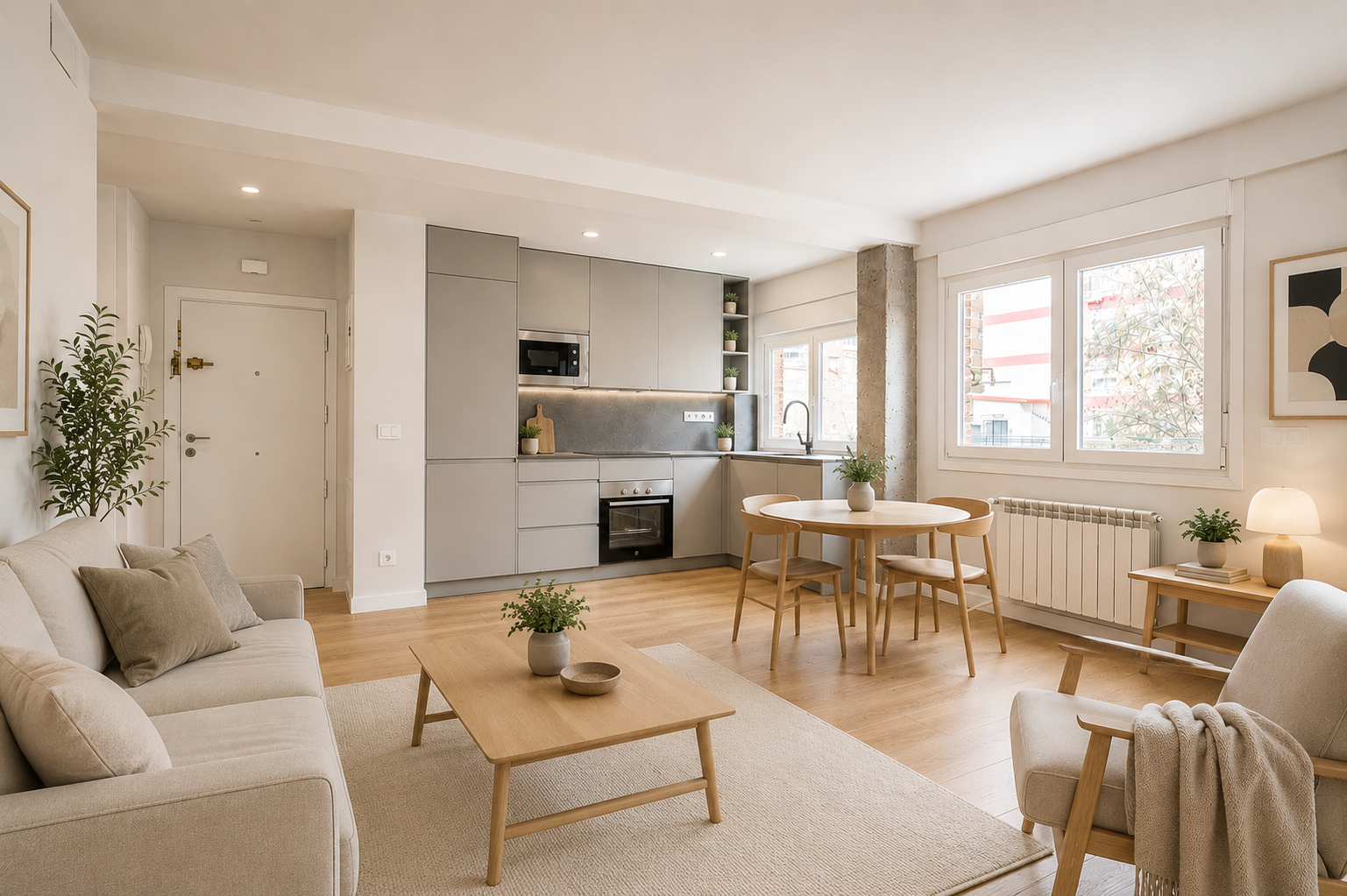 Brand-new exterior apartment with garage in Estrella
