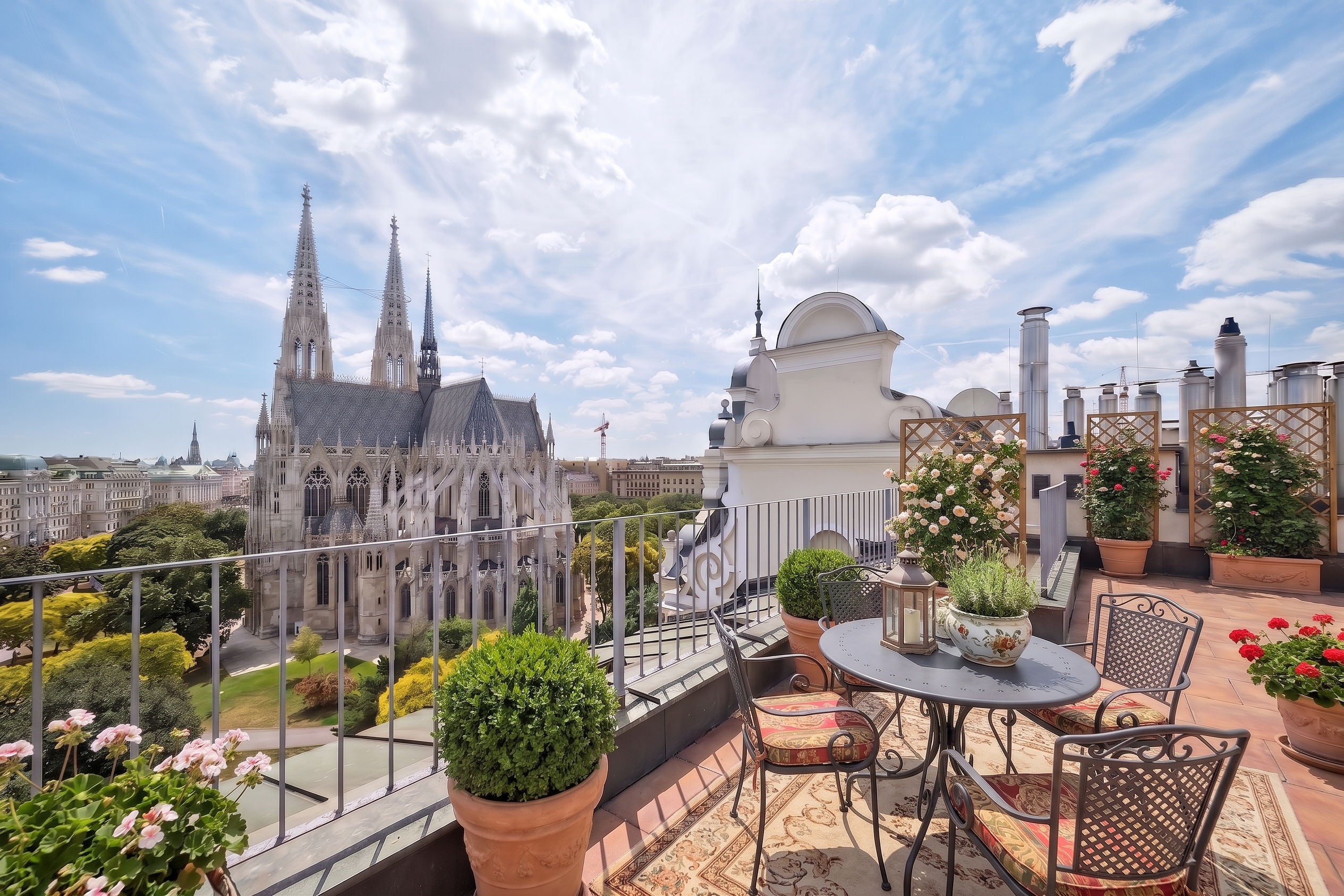 Classic, elegant attic apartment at the gates of Vienna’s 1st district [AI-modified]