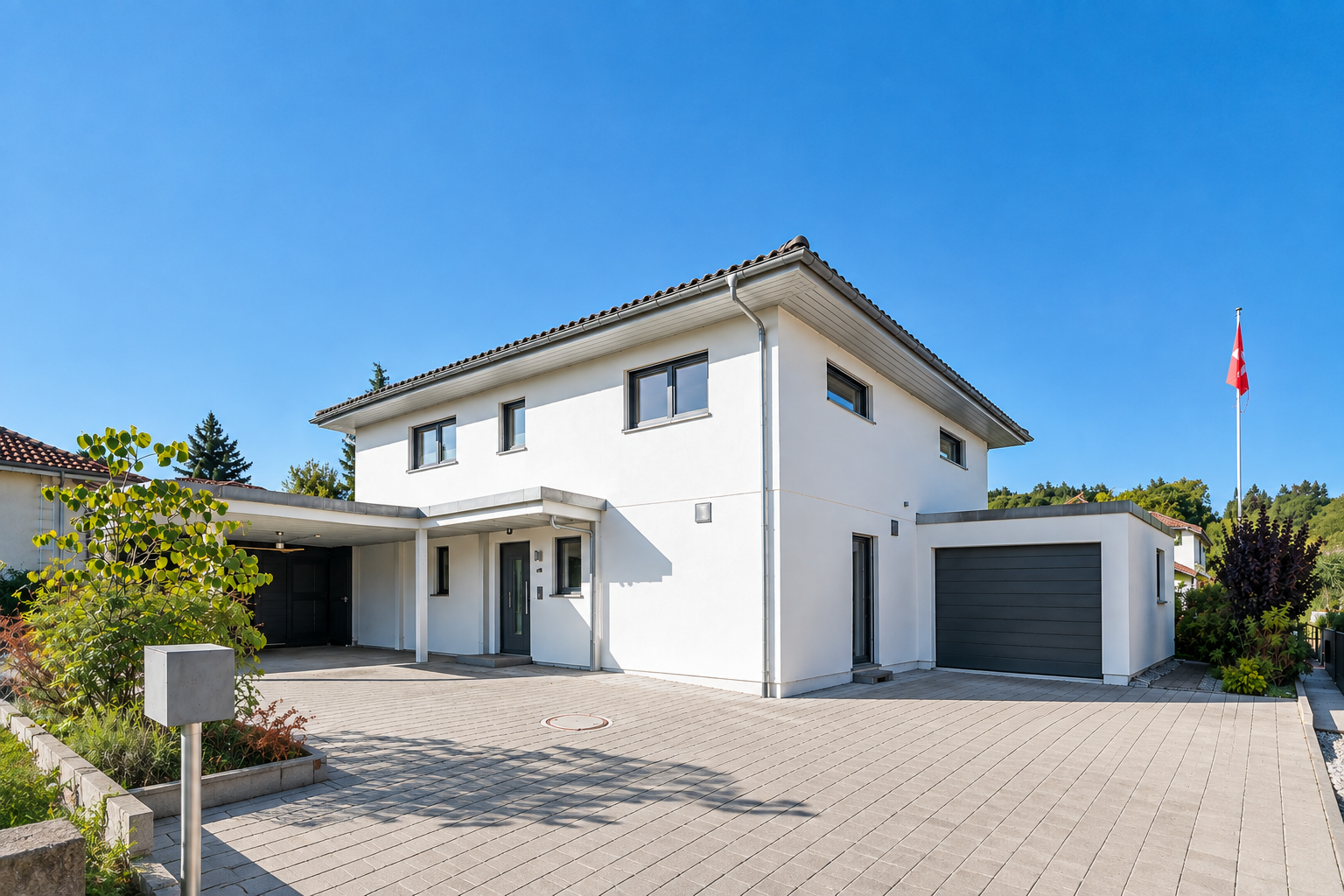 Ein Haus, das Raum zum Leben lässt – Modernes Einfamilienhaus mit Garten