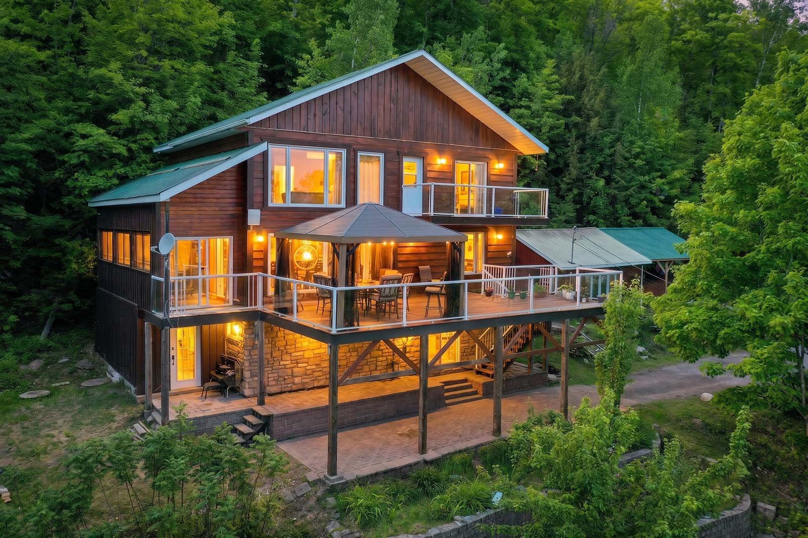 3 acre lot with the home and a private lake front lot.