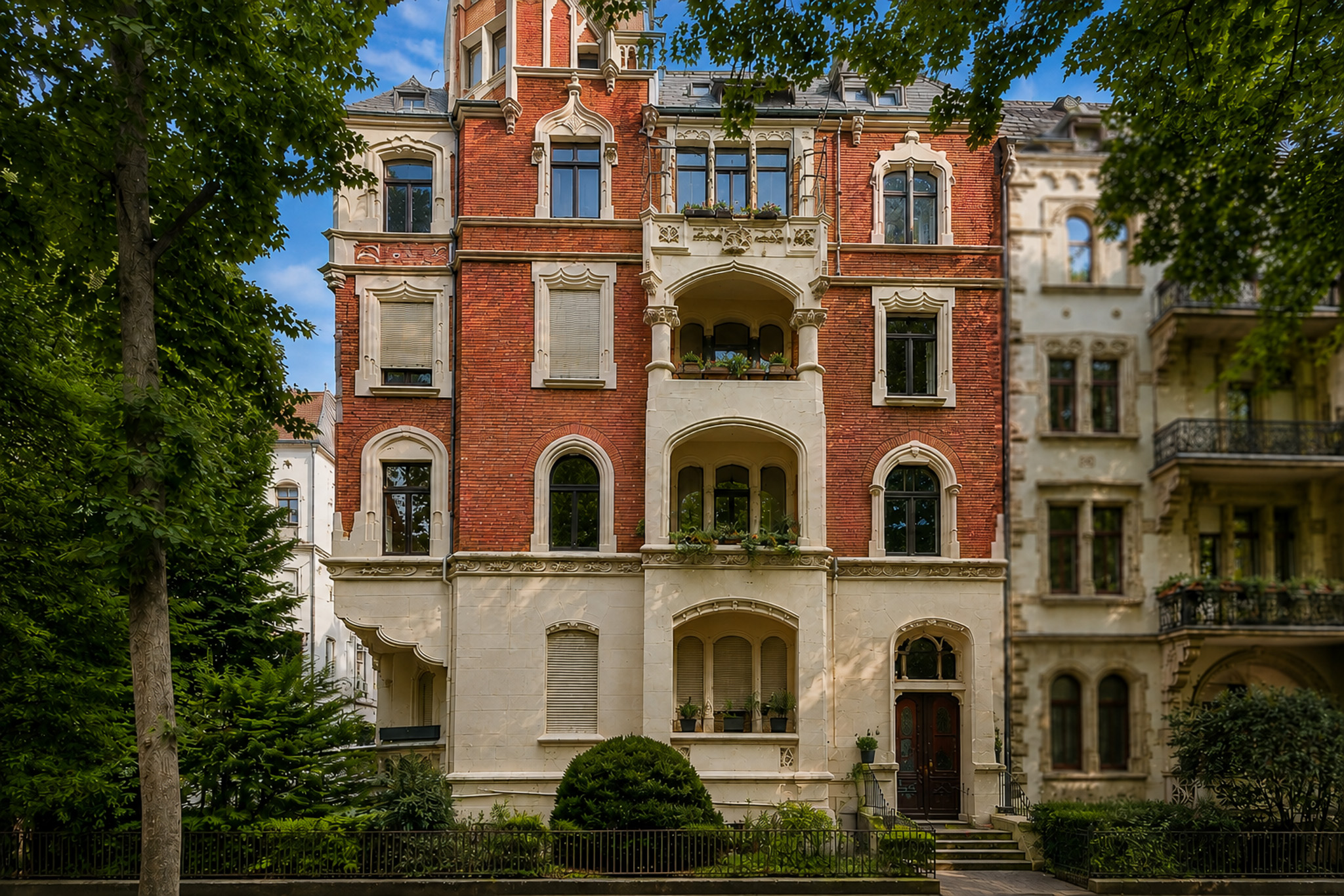 Stilvolle Altbau-Wohnung mit Blick über die Dächer Wiesbadens