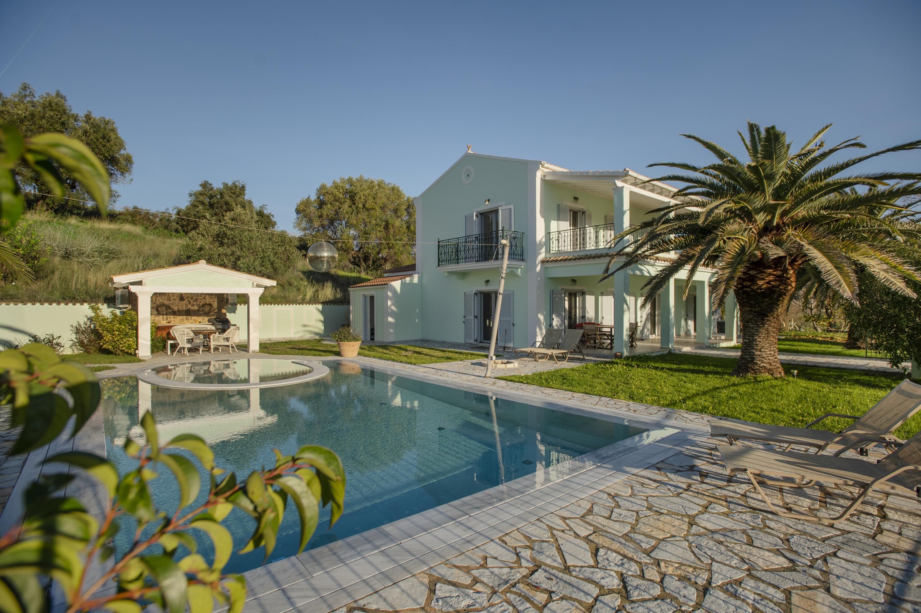 Luxury villa with 42KW solar powerplant in NW , Corfu