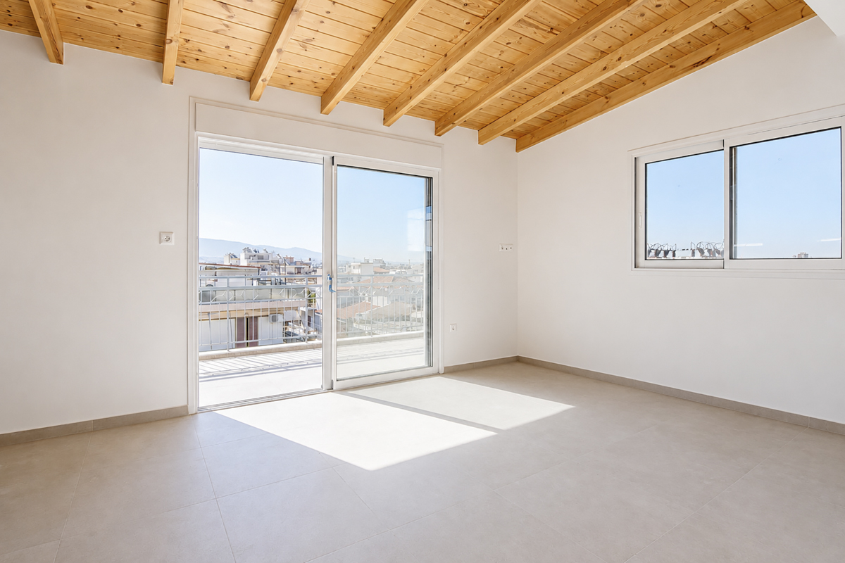 Modern and fully renovated apartment with panoramic view in Aigaleo