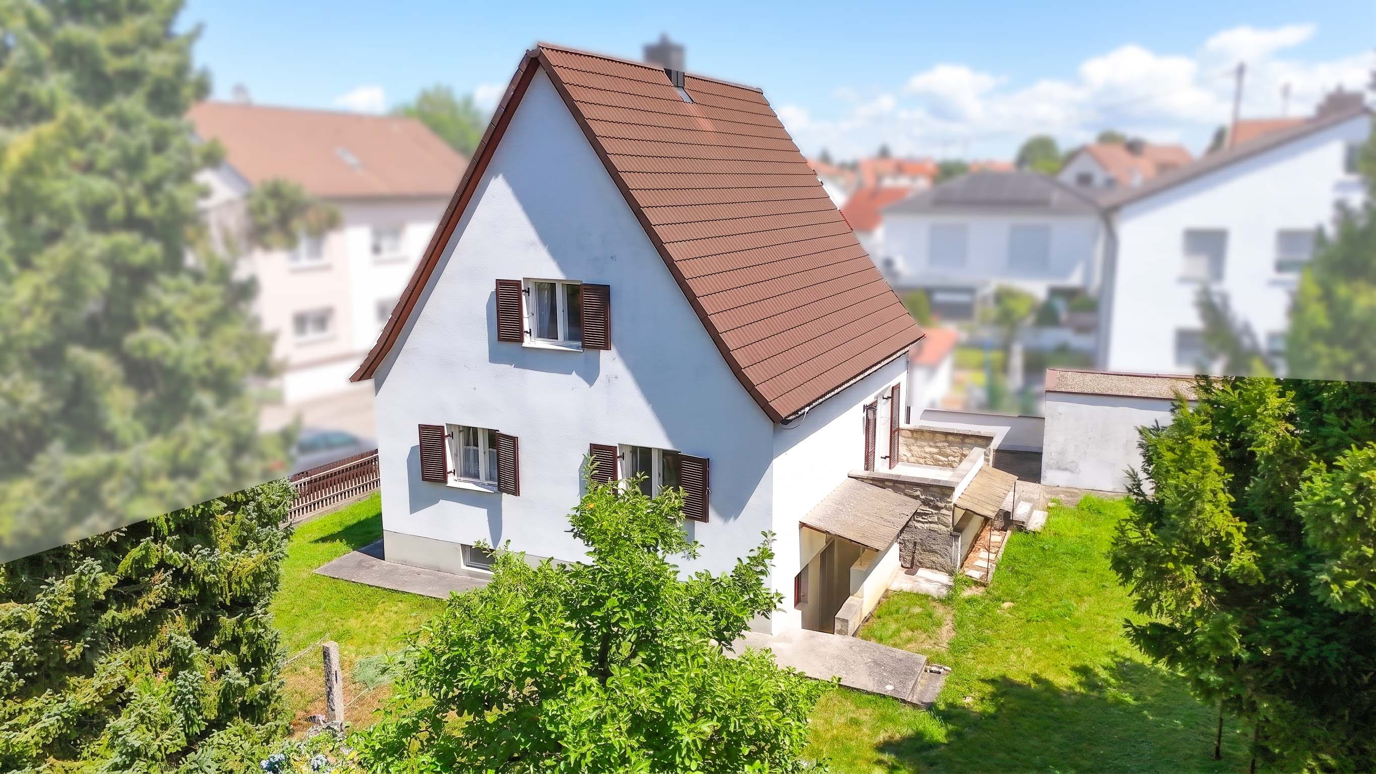 Freistehendes Einfamilienhaus mit Garten und viel Potenzial