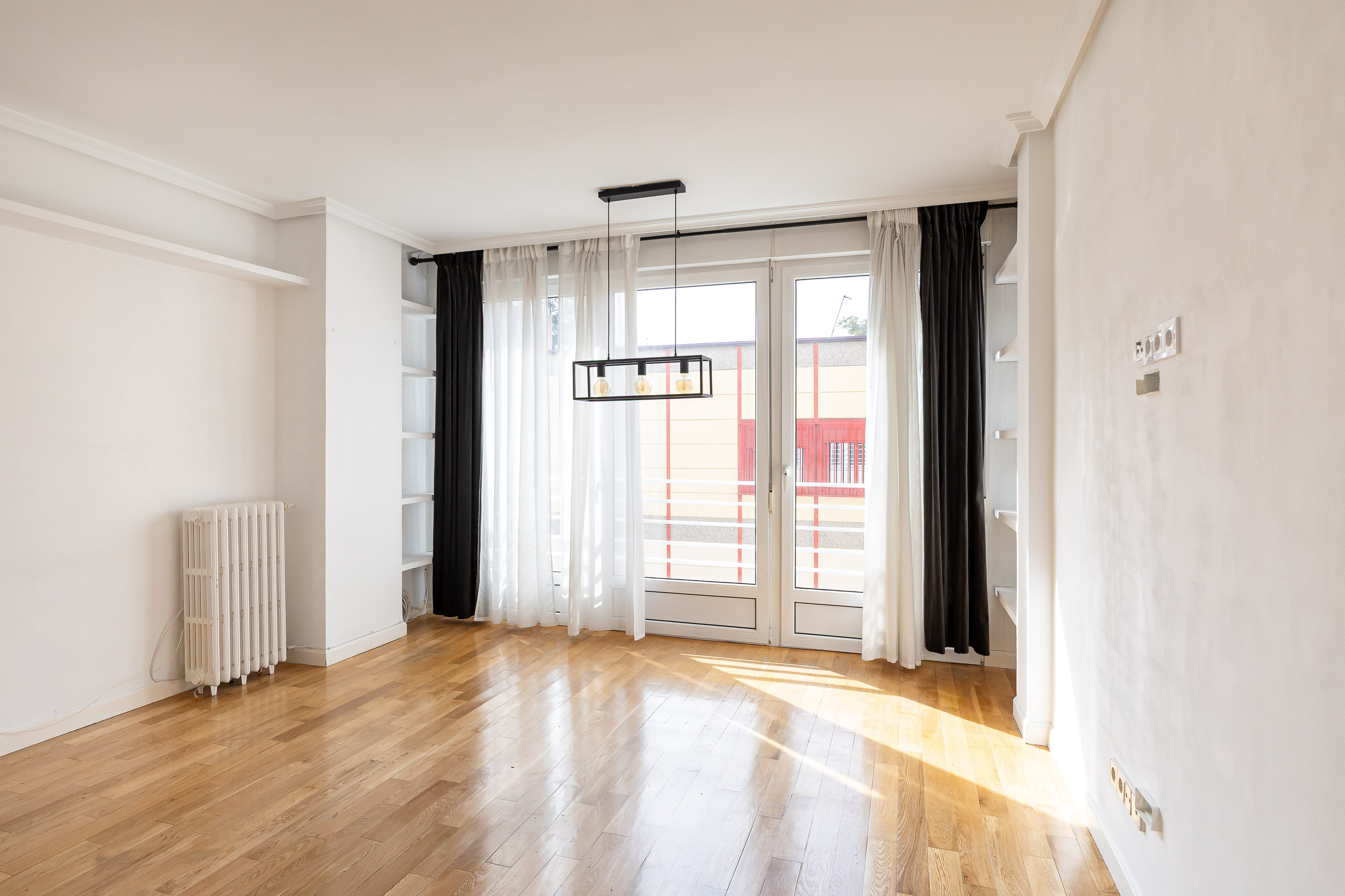 Bright, exterior apartment with 3 bedrooms and garage.