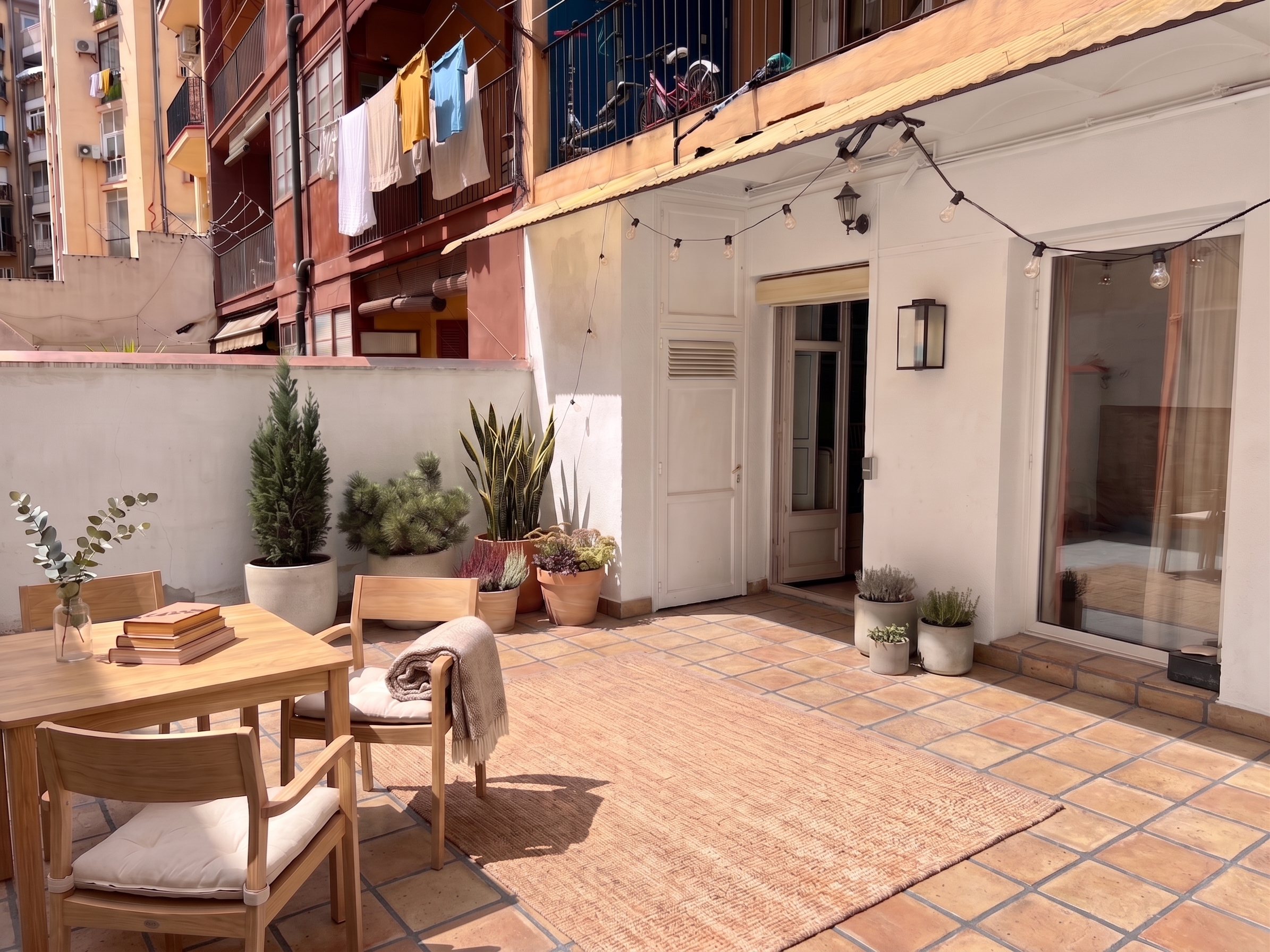 Spacious apartment with open views and terrace