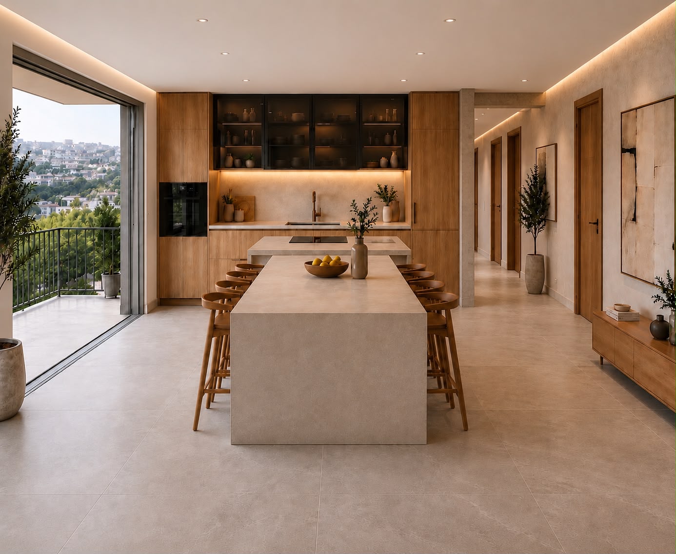 Exclusive luxury apartment with panoramic views of the Cathedral and the sea