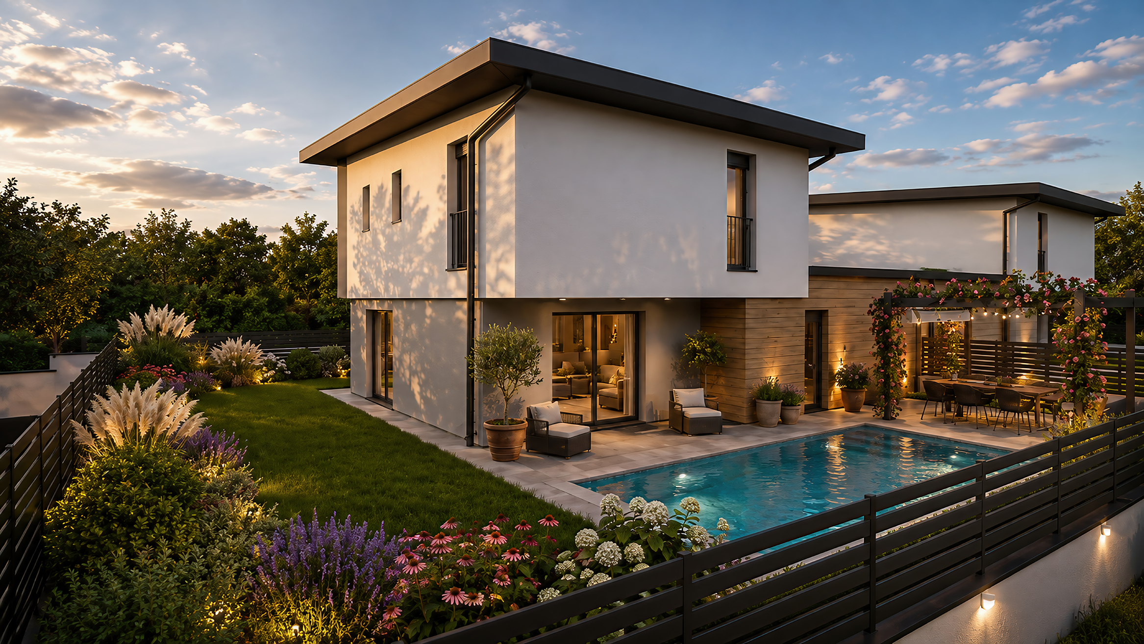 Green Living: Newly Built Villa with Pool