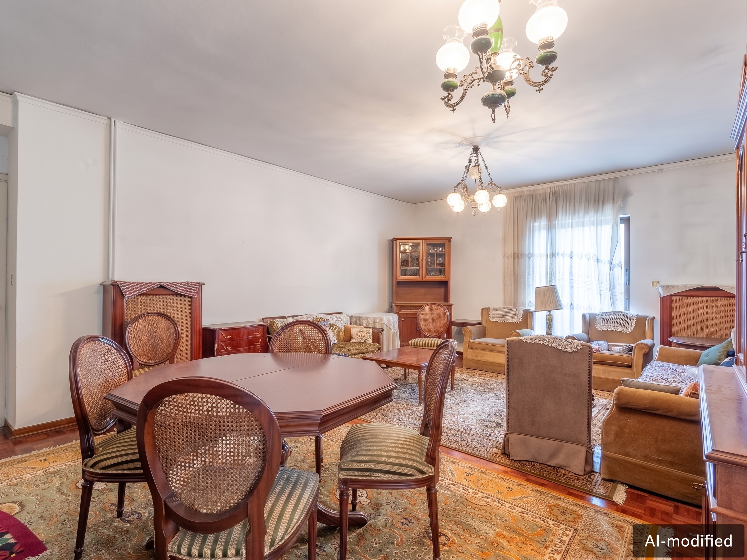 5th-floor apartment with a large balcony