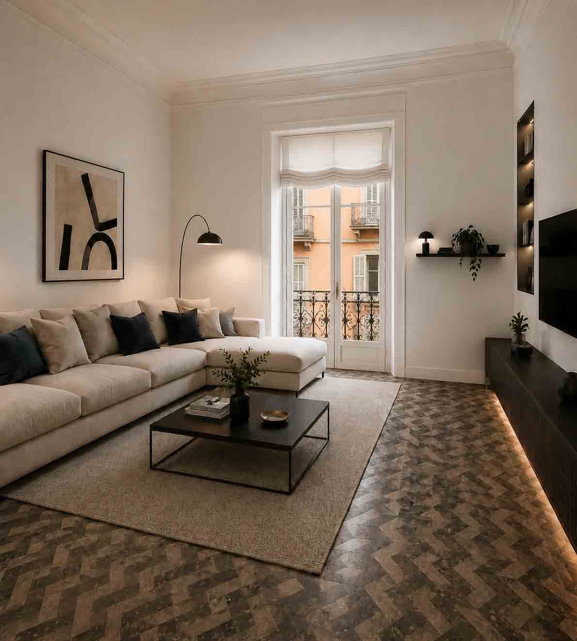Exklusive 4-Zimmer-Wohnung mit Erker im renommiertesten historischen Palast von Alba
