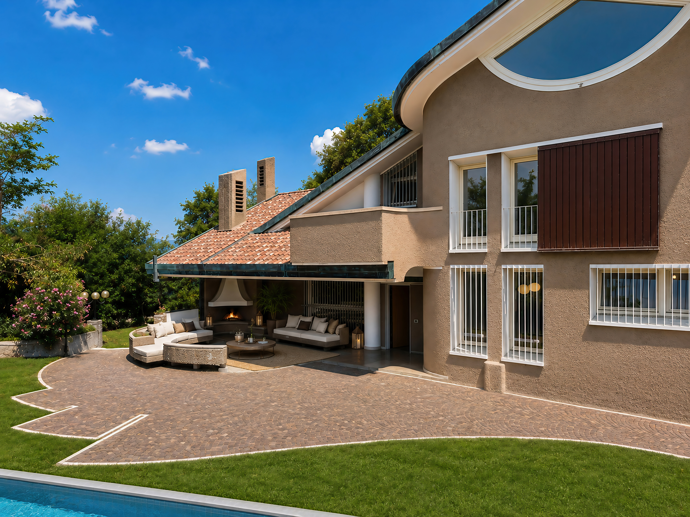 Exclusive villa where the view becomes architecture [AI-modified]
