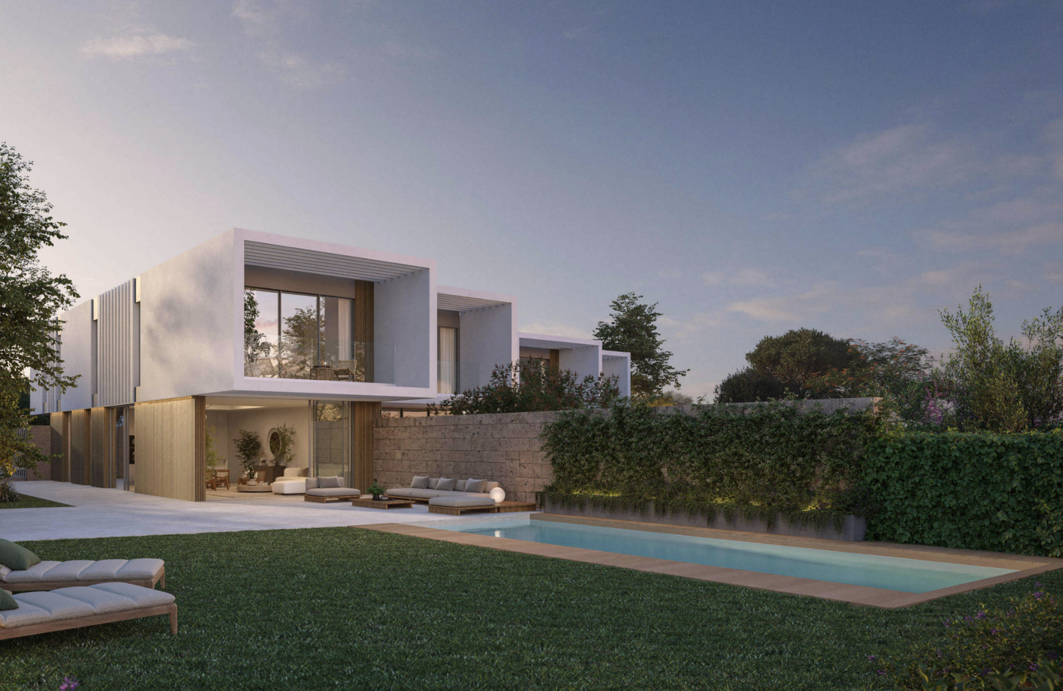 Villas de nueva construcción con diseño contemporáneo y vistas al Atlántico entre Novo Sancti Petri y Roche