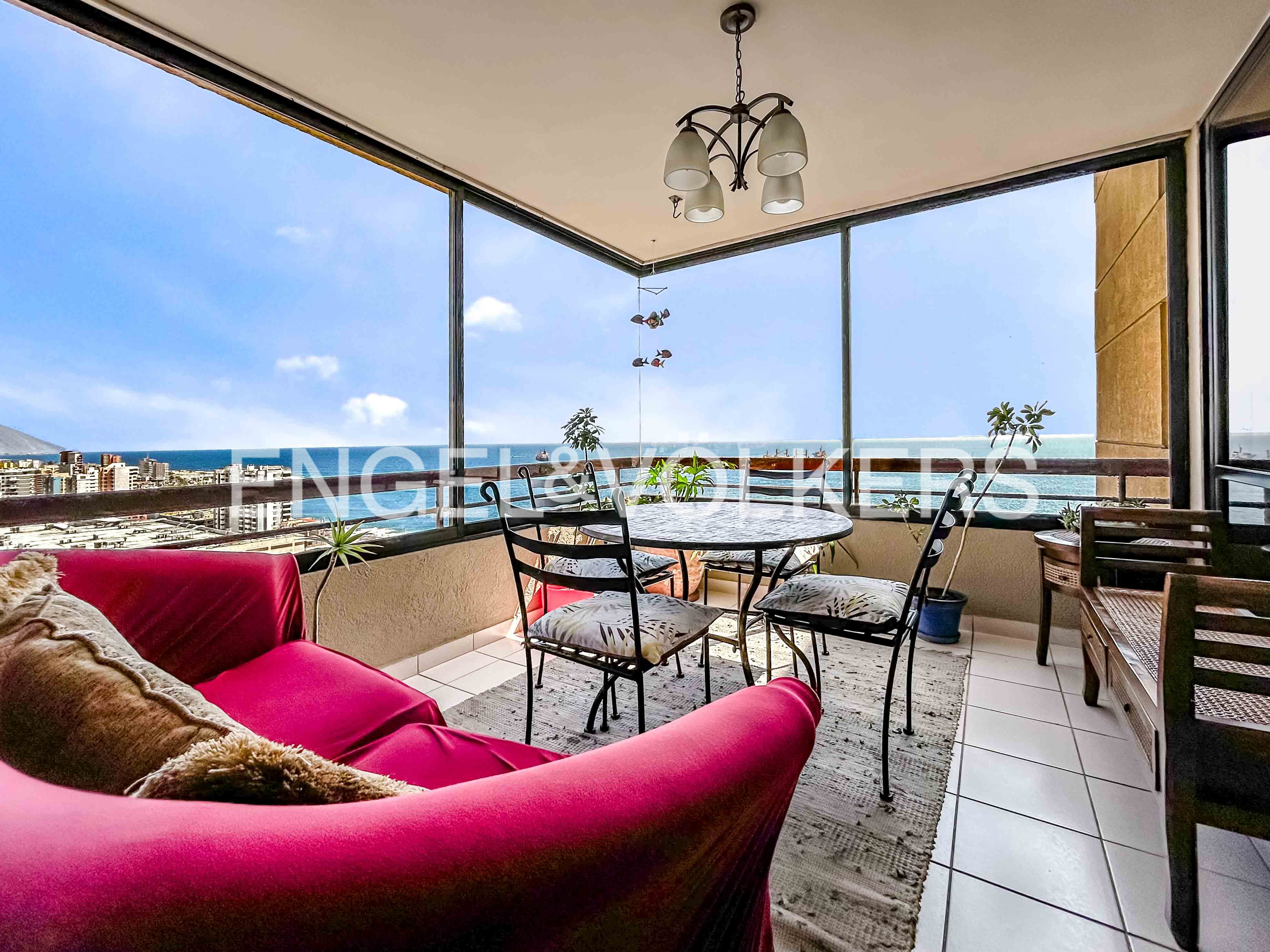 Departamento 3D 2B, vista costa · 82 m2 construidos