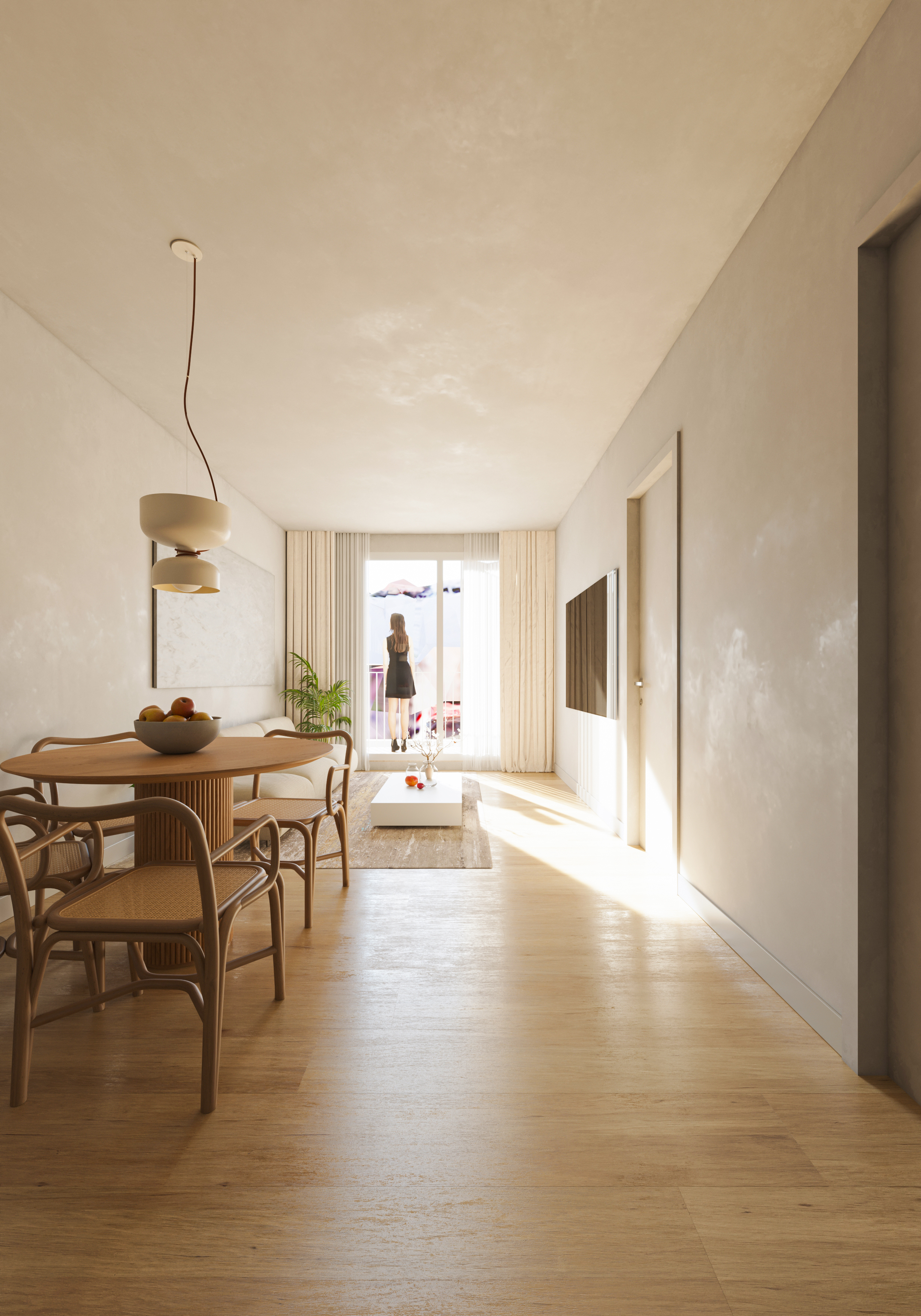 Elegante vivienda de 1 dormitorio con diseño funcional