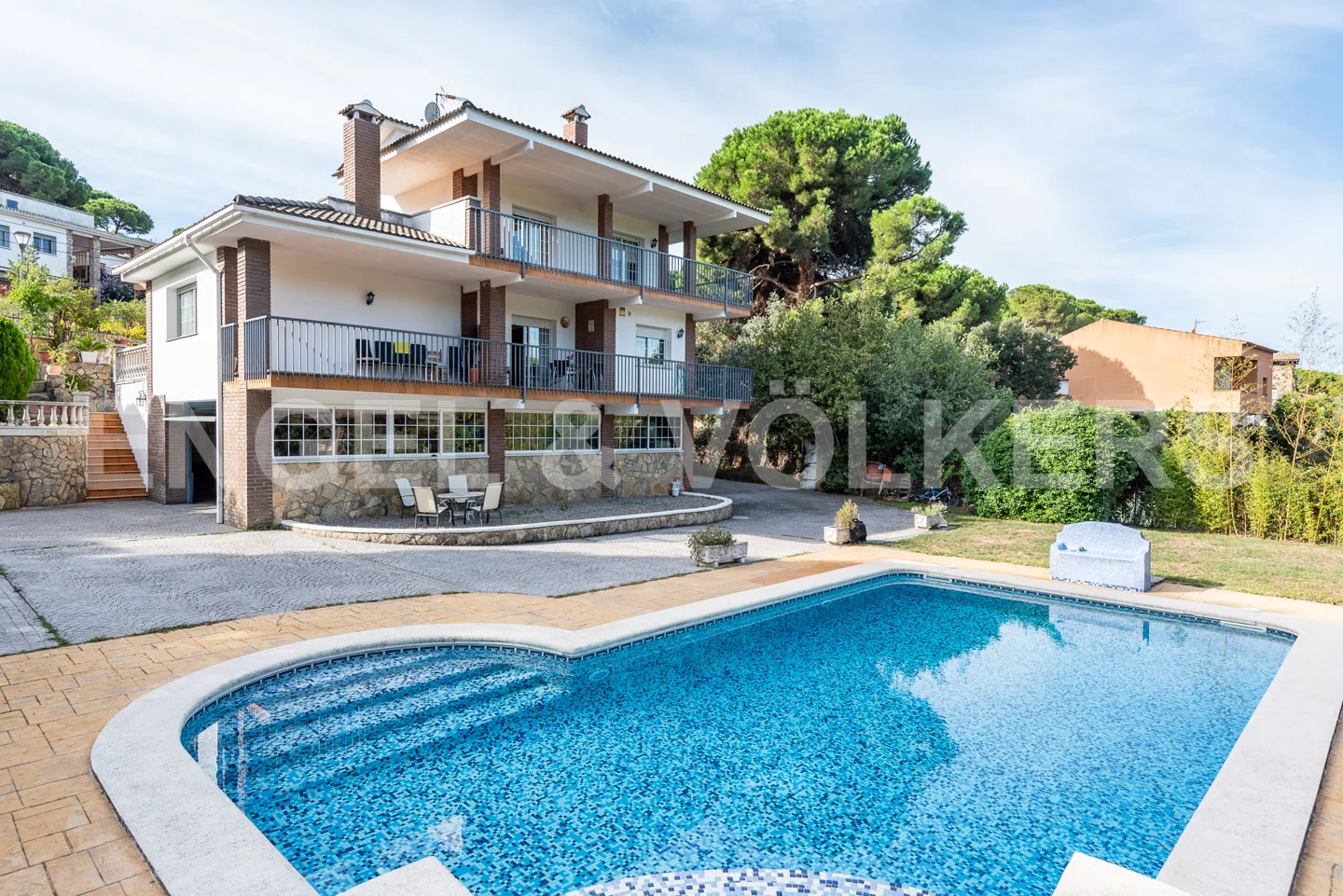 Casa con piscina con vistas al Montseny