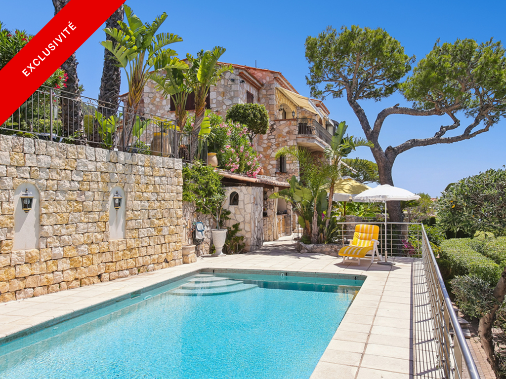 Upper villa with panoramic sea view and private pool - Villefranche-sur-Mer