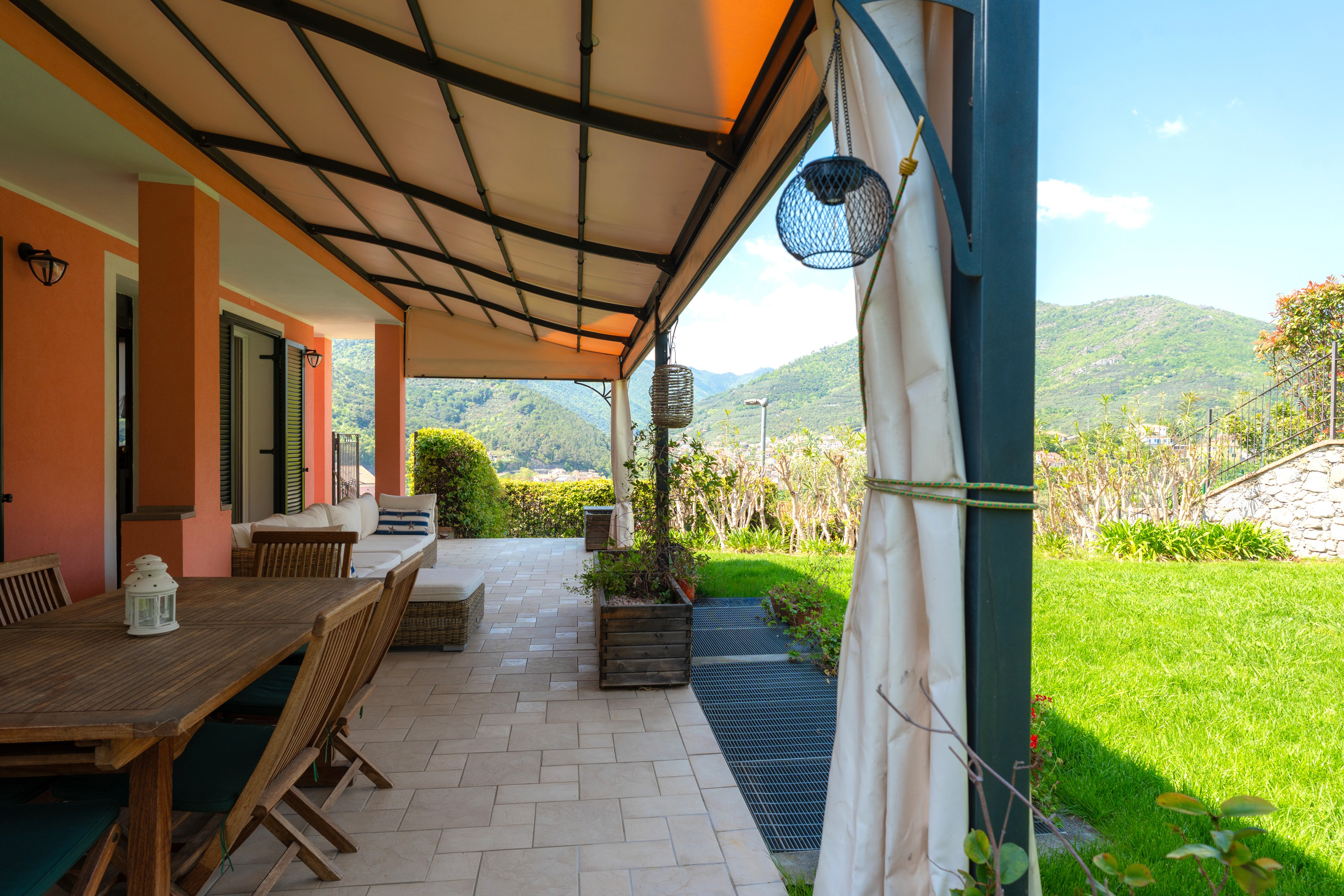 Semi-detached villa portion with garden, patio and open view